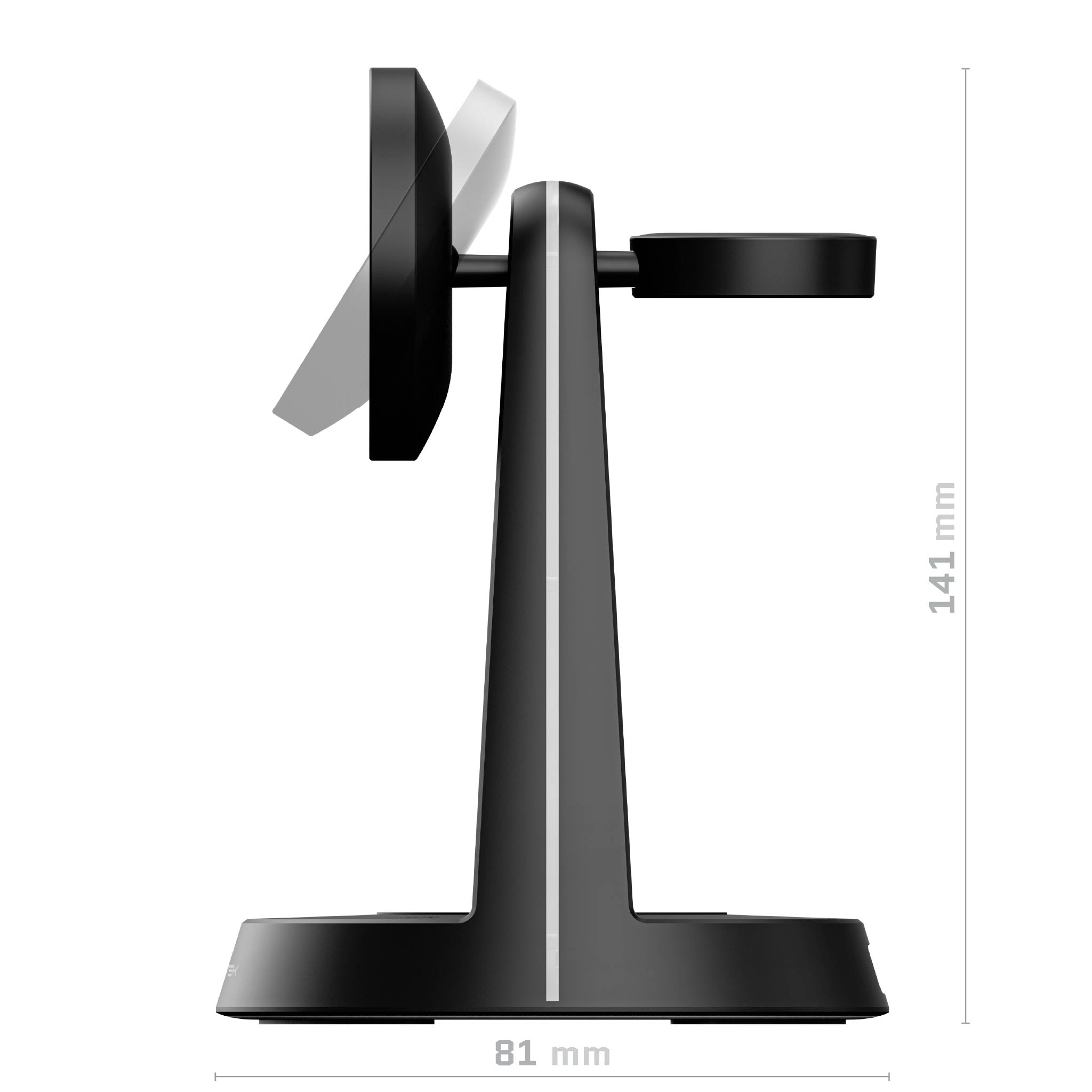 3 in 1 Wireless Charging Station for iPhone, Samsung & AirPods - Fast Qi Charging Stand | NRGtower | Perfect for Nightstand, Office Desk & Travel