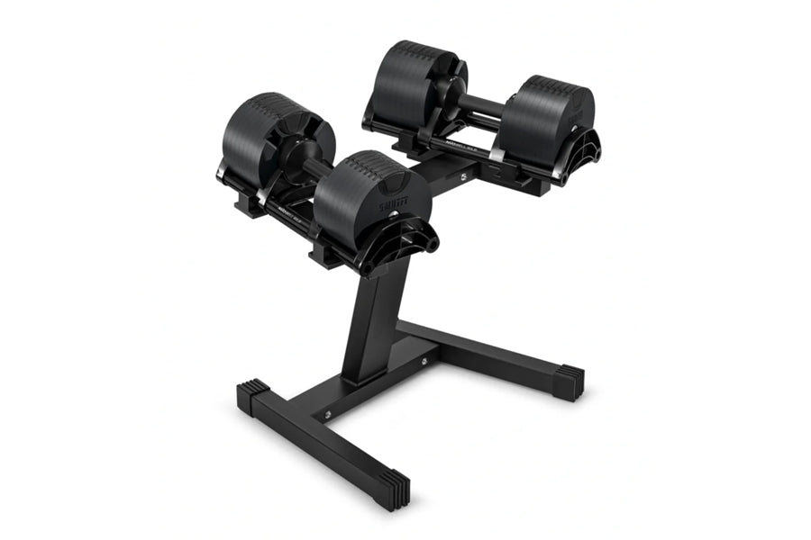 NÜOBELL Adjustable Dumbbell Stand - Single Leg Black Dumbbell Rack for Home Gym, Workout Equipment Storage - Perfect for Small Spaces & Compact Home Workouts
