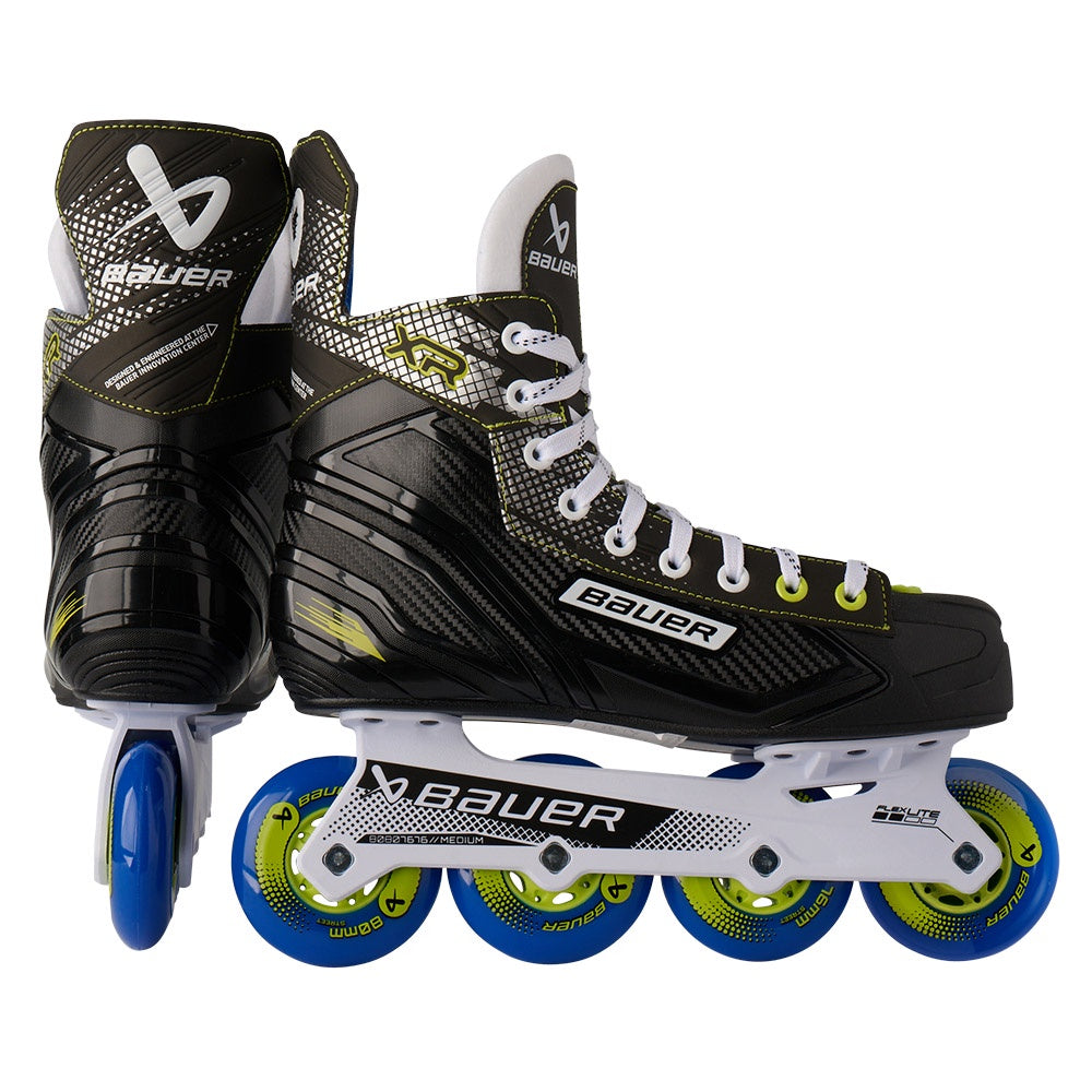 Bauer XR Intermediate Roller Hockey Skates - Lightweight & Durable for Youth & Adult Players - Perfect for Street Hockey, Rink Games & Training Sessions