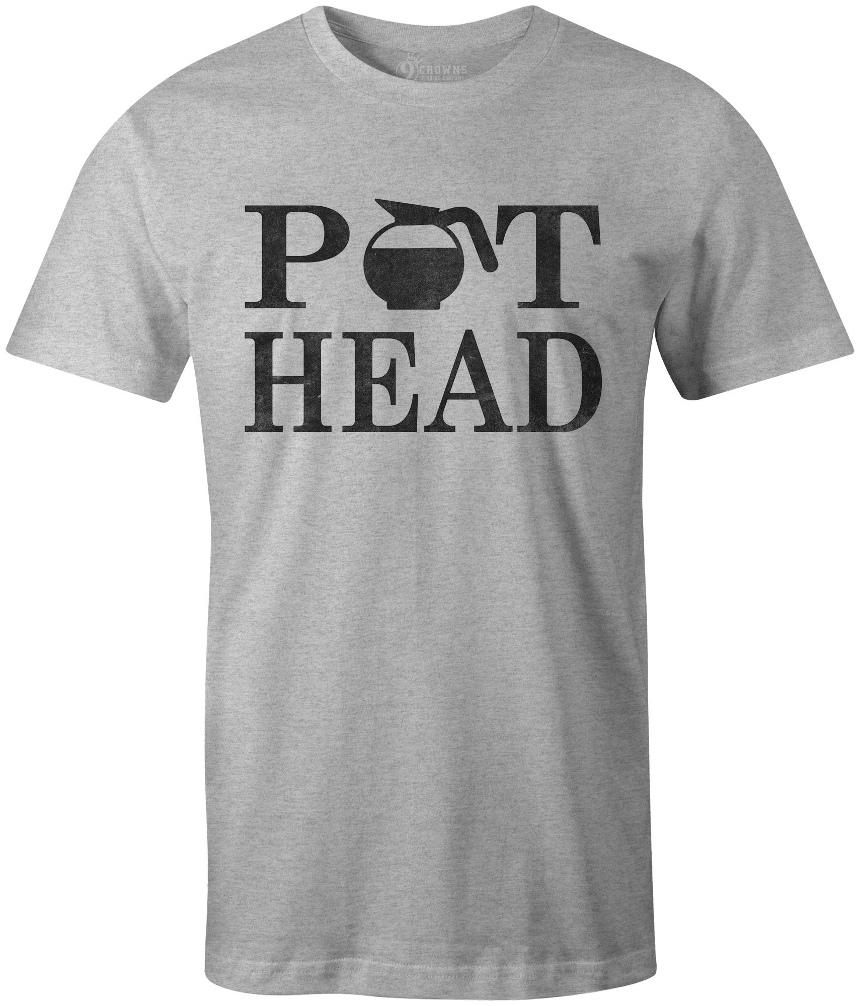 Funny Coffee Pot T-Shirt for Men - 9 Crowns Tees Coffee Lover Gift - Perfect for Baristas & Coffee Enthusiasts
