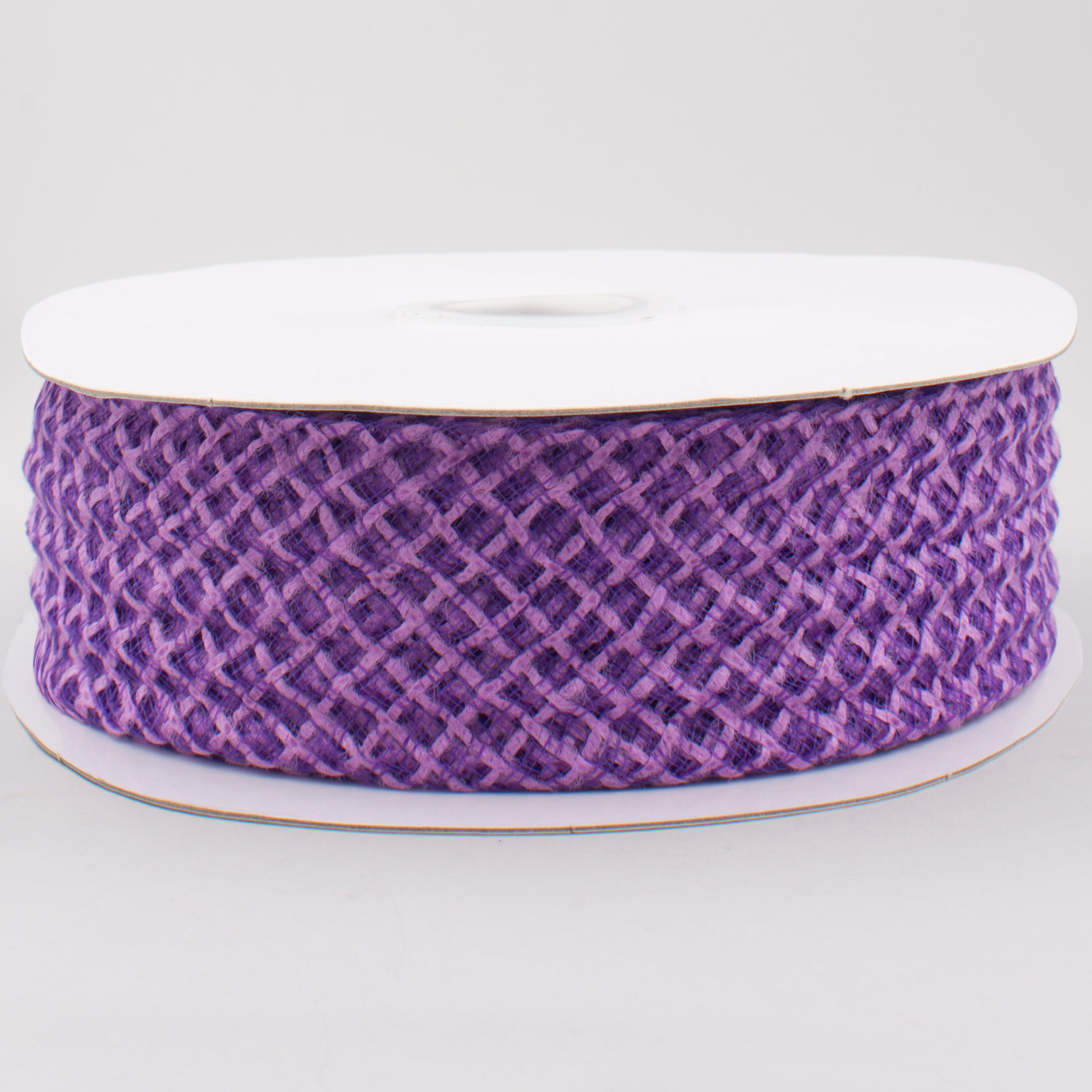 1.5 Inch Purple Jute Deco Flex Ribbon - 20 Yards Bulk Roll for Gift Wrapping, DIY Crafts, Wedding Decorations and Home Decoration