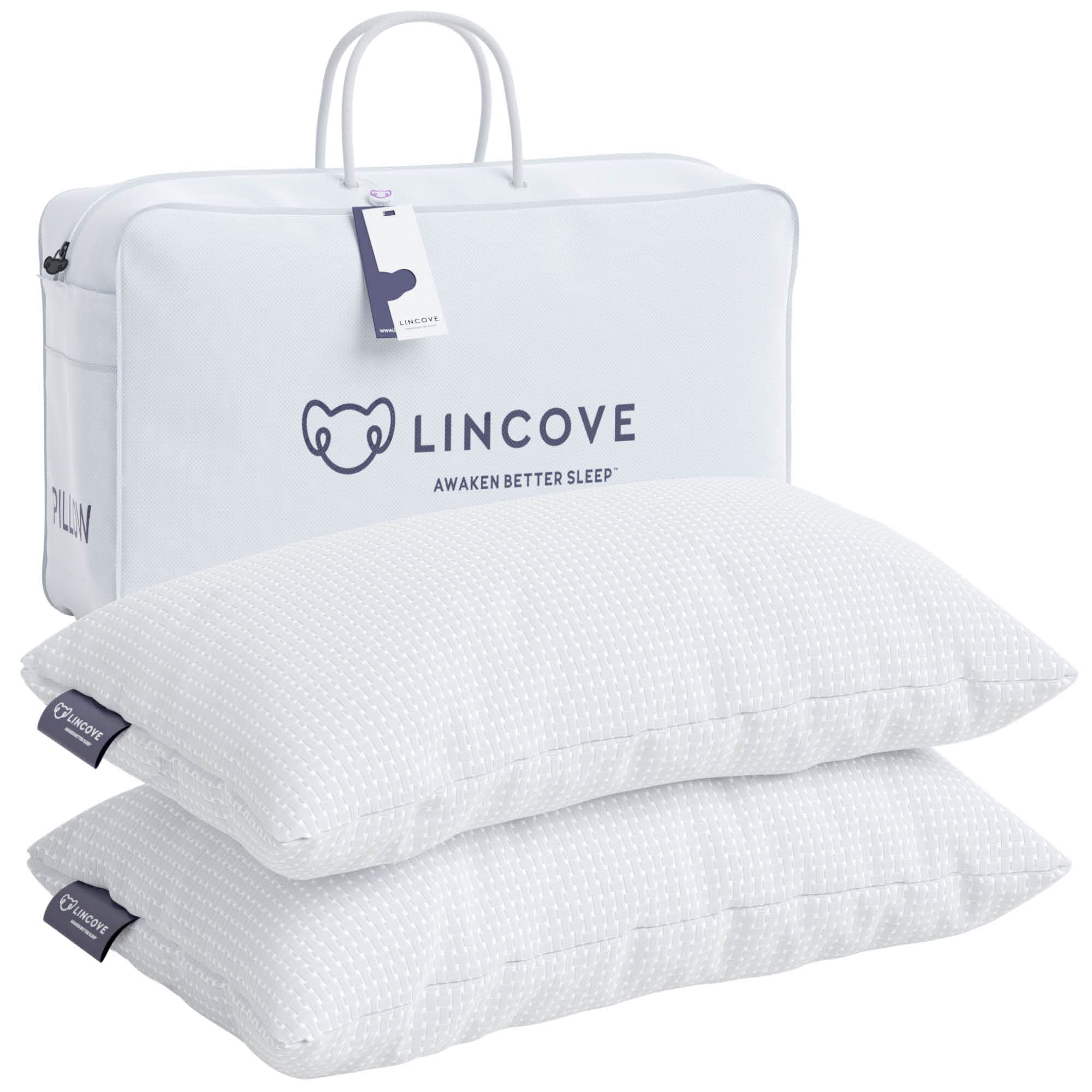 Luxury Hotel Quality Bamboo Rayon Pillow - 65% Polyester 35% Rayon, Temperature Regulating, Hypoallergenic King Size Pillows (2 Pack) for Stomach Sleepers - Perfect for Home, Office & Travel Use