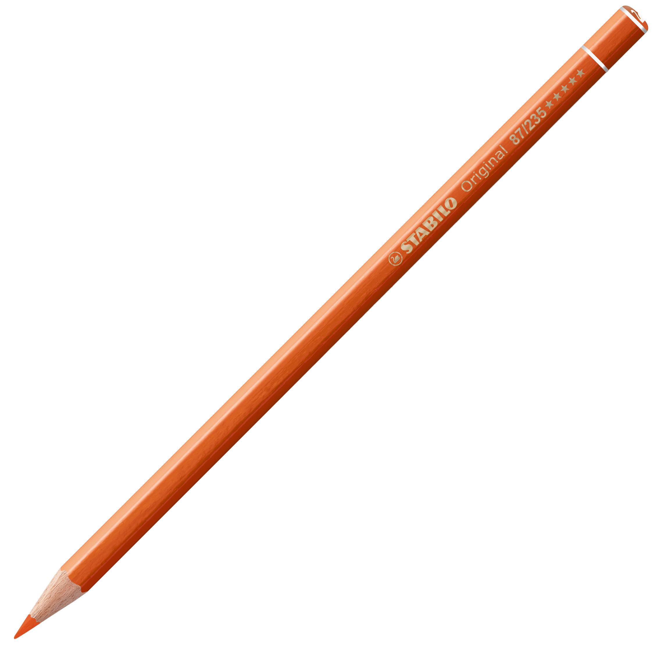 STABILO Premium Colored Pencils 12 Pack - Vibrant Orange Red Shades for Artists, Students & Adult Coloring Books - Ideal for Sketching, Drawing & DIY Crafts