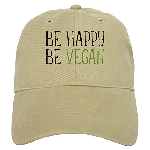 Khaki - Be Happy Be Vegan Cap