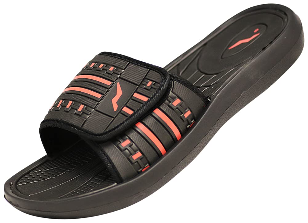 NORTY Men's Adjustable Strap Slide Sandals - Comfortable Beach, Pool & Casual Summer Shoes for Outdoor Activities, Vacation & Lounging
