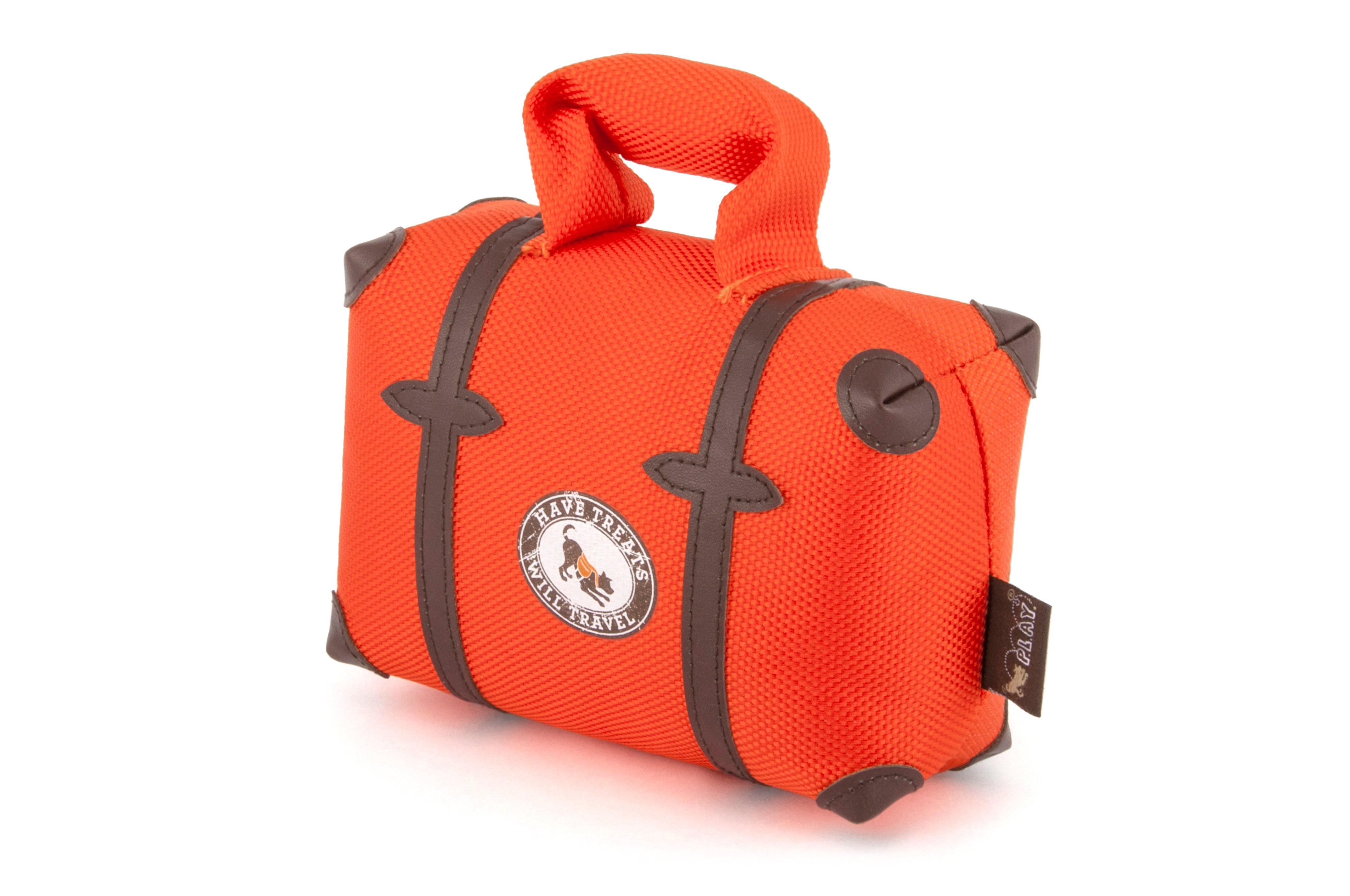 Globetrotter Plush Dog Toy - La Maleta Travel-Themed Chew Toy for Dogs | Pet P.L.A.Y. | Perfect for Travel, Playtime & Cuddling