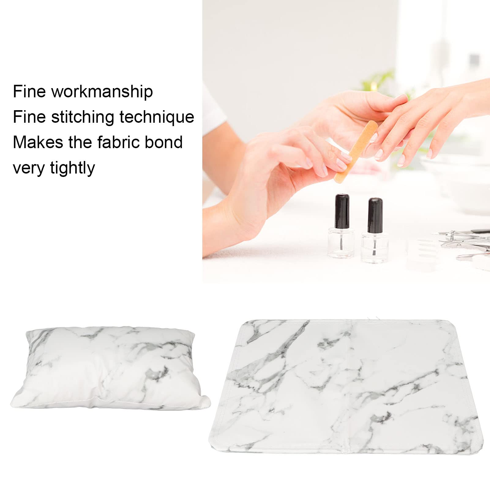 Premium Nail Art Hand Pillow - Detachable & Washable PU Leather Manicure Cushion for Nail Artists | Perfect for Salon, Home Manicures & Nail Art Practice