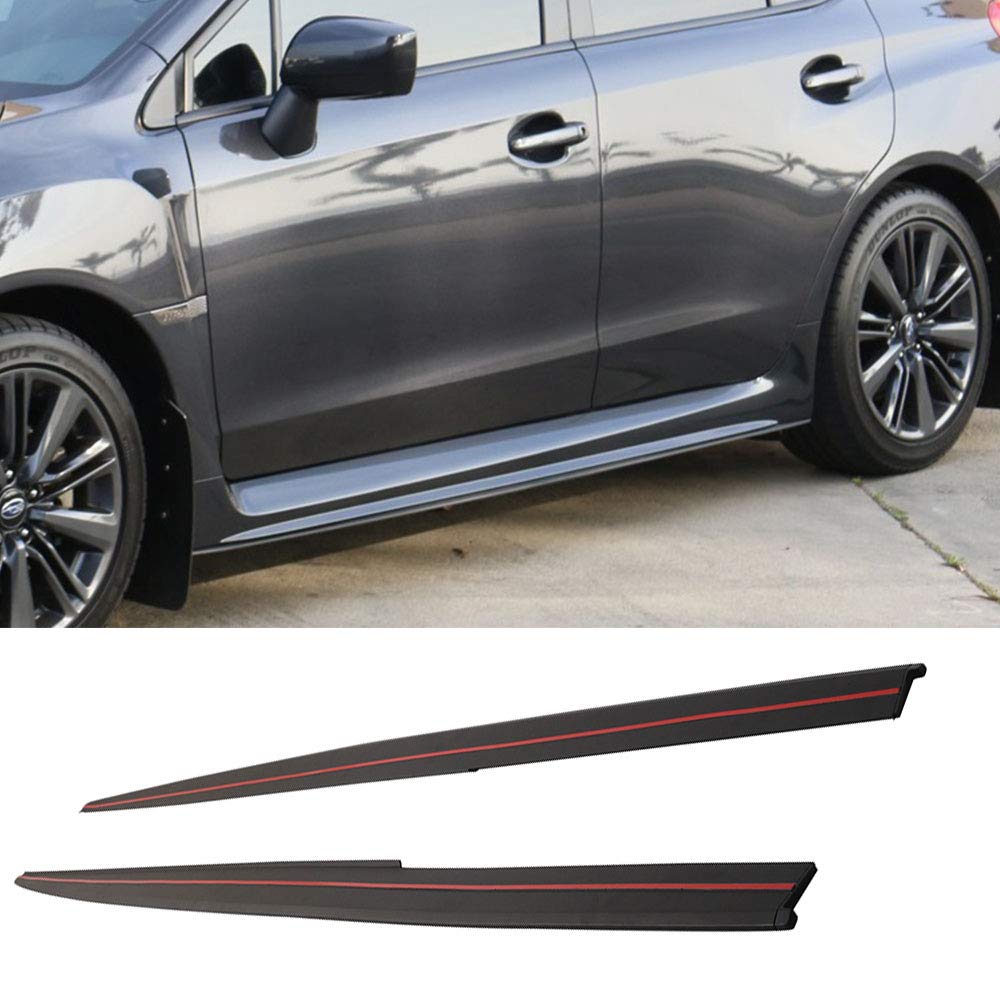 FREEMOTOR802 Side Skirts for 2015-2021 Subaru WRX STI | MP Style Unpainted Black ABS Rocker Panels | Car Body Kit Enhancement & Protection