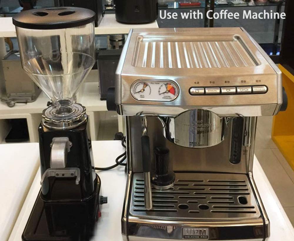 Huanyu 1000G Electric Coffee Grinder - Professional 200W Automatic Burr Mill for Beans, Nuts & Spices with 19 Adjustable Grind Settings, Stainless Steel Blade (110V, Black) - Perfect for Home Brewing, Espresso & French Press Coffee Making