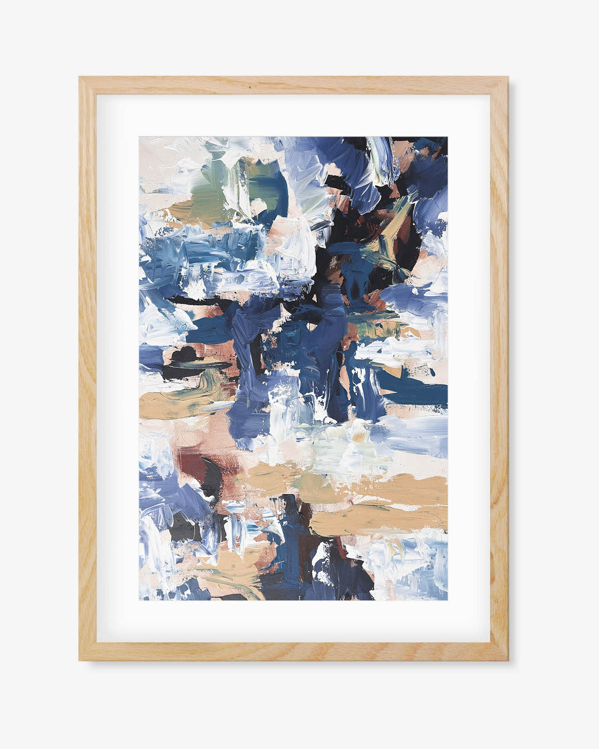Rippling Water Print Set of 2 - Modern Abstract Wall Art for Living Room, Bedroom & Office Decor