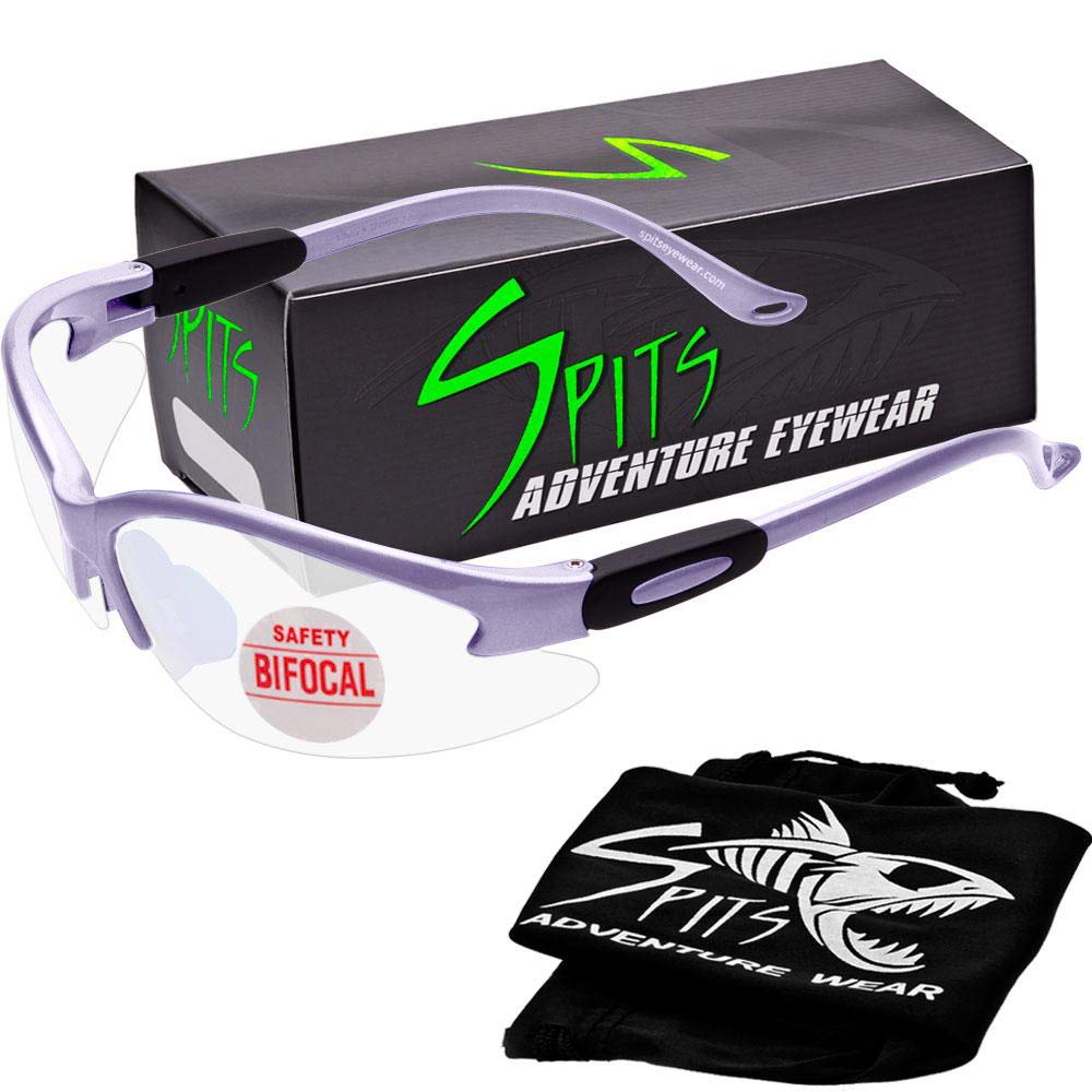 Cougar Magnifying Bifocal Safety Glasses - Powder Lilac Pastel Purple - ANSI Z87.1 Certified for Eye Protection - Ideal for Reading, Crafting & DIY Projects