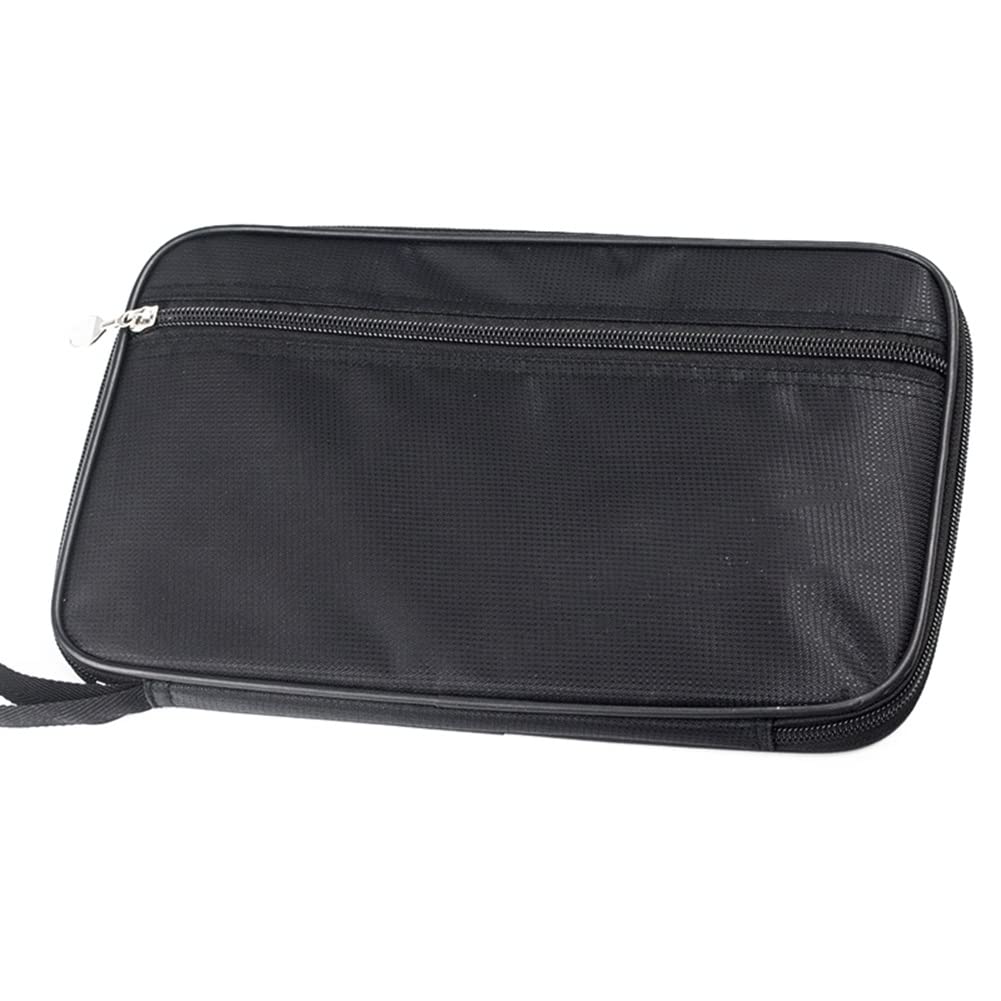 Premium Ping Pong Paddle Carry Case - Waterproof Oxford Cloth Protective Pouch with Side Pocket | Table Tennis Bat Bag & Racket Cover for Storage & Travel | Ideal for Players, Coaches & Tournaments
