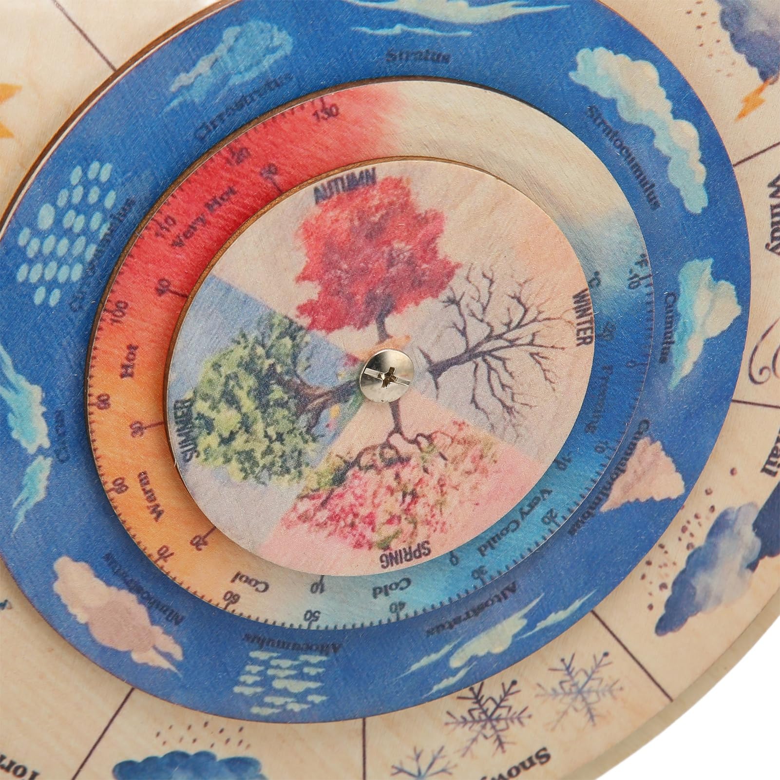 Educational Wooden Calendar Clock for Kids - Learn Weather, Seasons, Temperature & Time | Montessori Early Learning Toy for Classroom & Homeschool