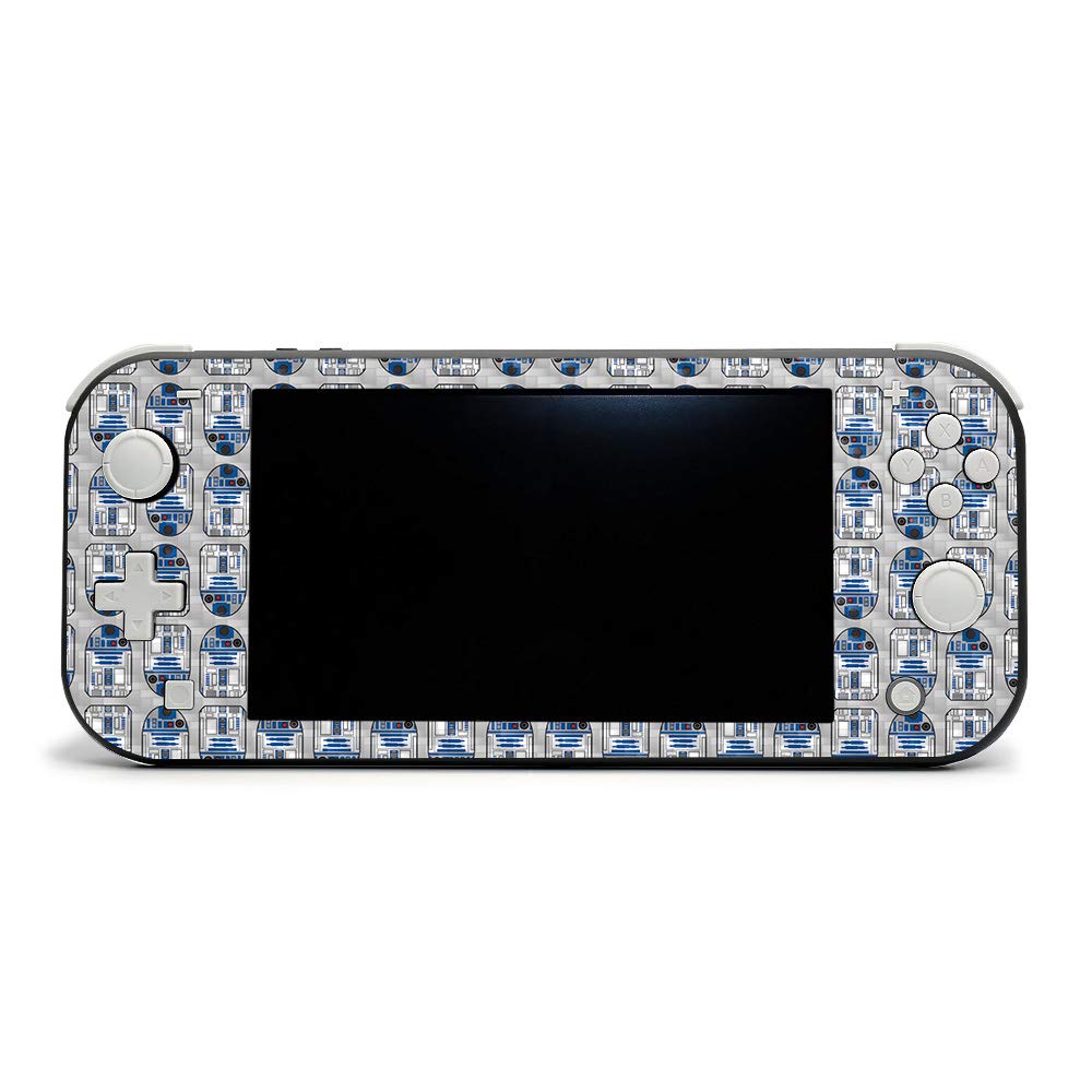 Premium Carbon Fiber Skin for Nintendo Switch Lite - Galaxy Bots Design | Protective & Durable Textured Cover | Easy to Apply, Remove & Change Styles | Made in USA | Perfect for Gaming Protection & Personalization