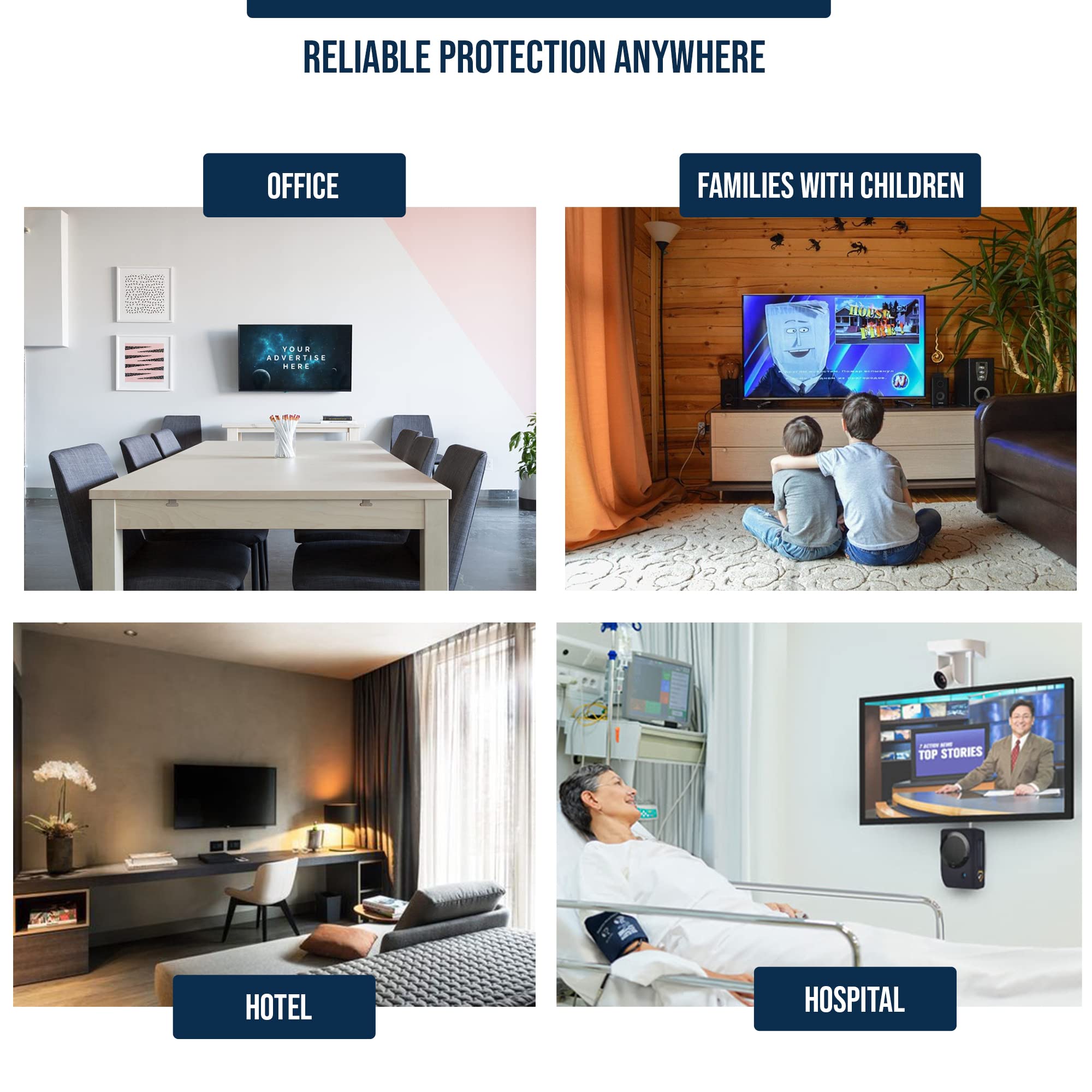 LEYF 55 Inch TV Screen Protector - Anti-Scratch & Anti-Damage Film for LCD LED 4K OLED QLED HDTV - Hanging & Fixed Installation - Perfect for Living Room, Bedroom & Office TV Protection