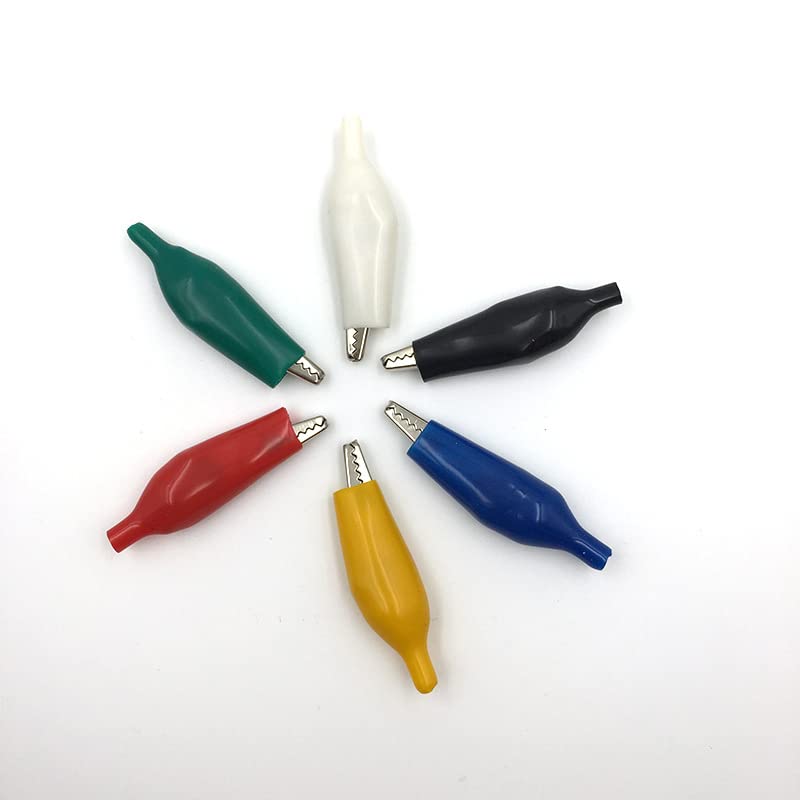 5A Alligator Clips - 10Pcs Insulated Test Clamps for Electrical Work & DIY Projects