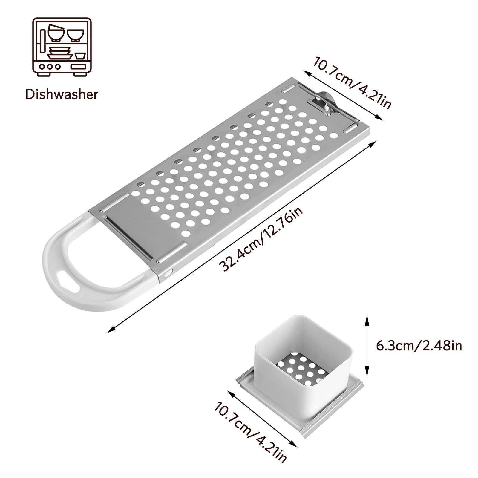 Stainless Steel Spaetzle Maker - Noodle Maker & Pasta Cooking Tool with Rubber Handle for Homemade Egg Noodles, Dumplings & Spaghetti | Perfect for German Cuisine, Family Dinners & Restaurant Use