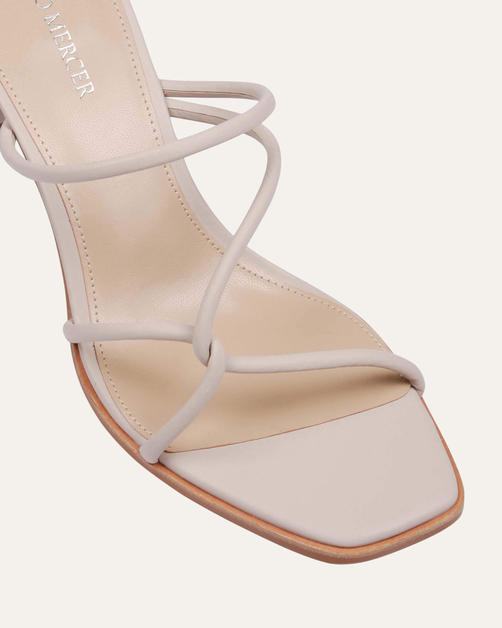 NOVI Women's Mid Heel Sandals - Genuine Bone Leather Comfortable Summer Dress Shoes for Beach, Wedding & Casual Outings
