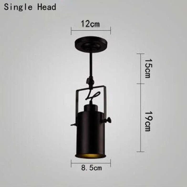 3-Light Black Metal Ceiling Fixture - Modern Industrial Pendant Lighting for Dining Room, Kitchen Island & Bedroom