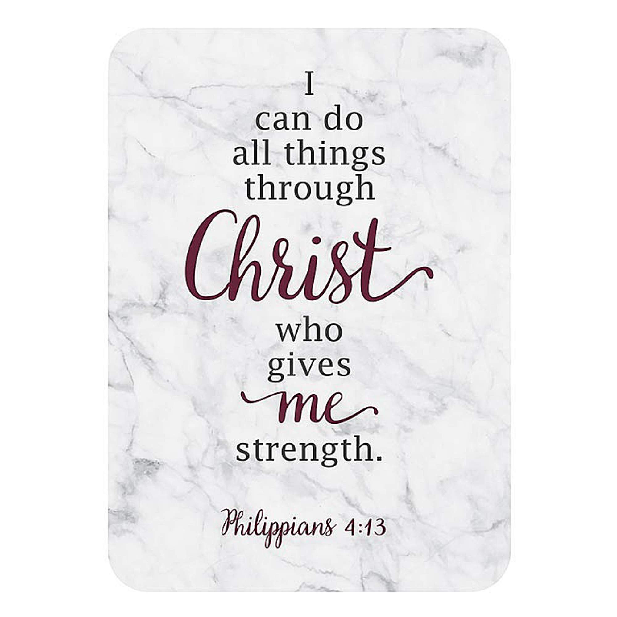 Bible Verse Fridge Magnet - Philippians 4:13 Wooden Decor for Home & Car