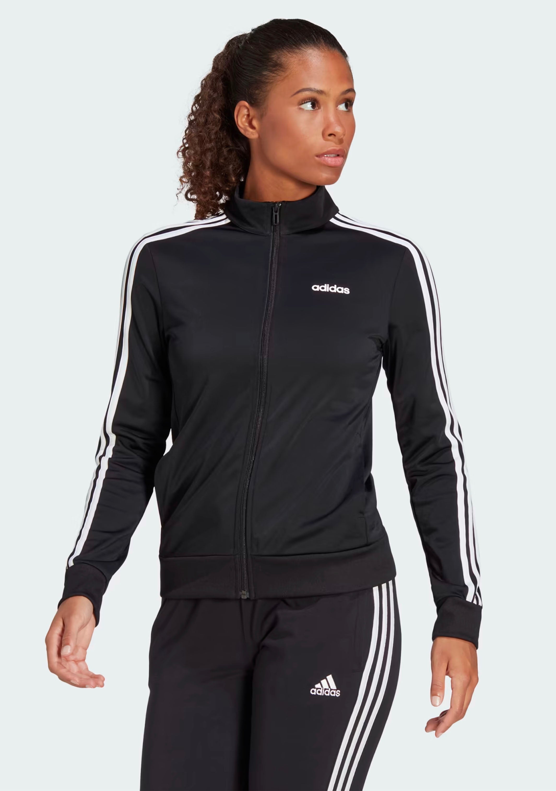 Adidas Women's D2M 3-Stripe Track Jacket - Lightweight Running & Training Jacket for Women - Perfect for Gym, Jogging & Outdoor Sports