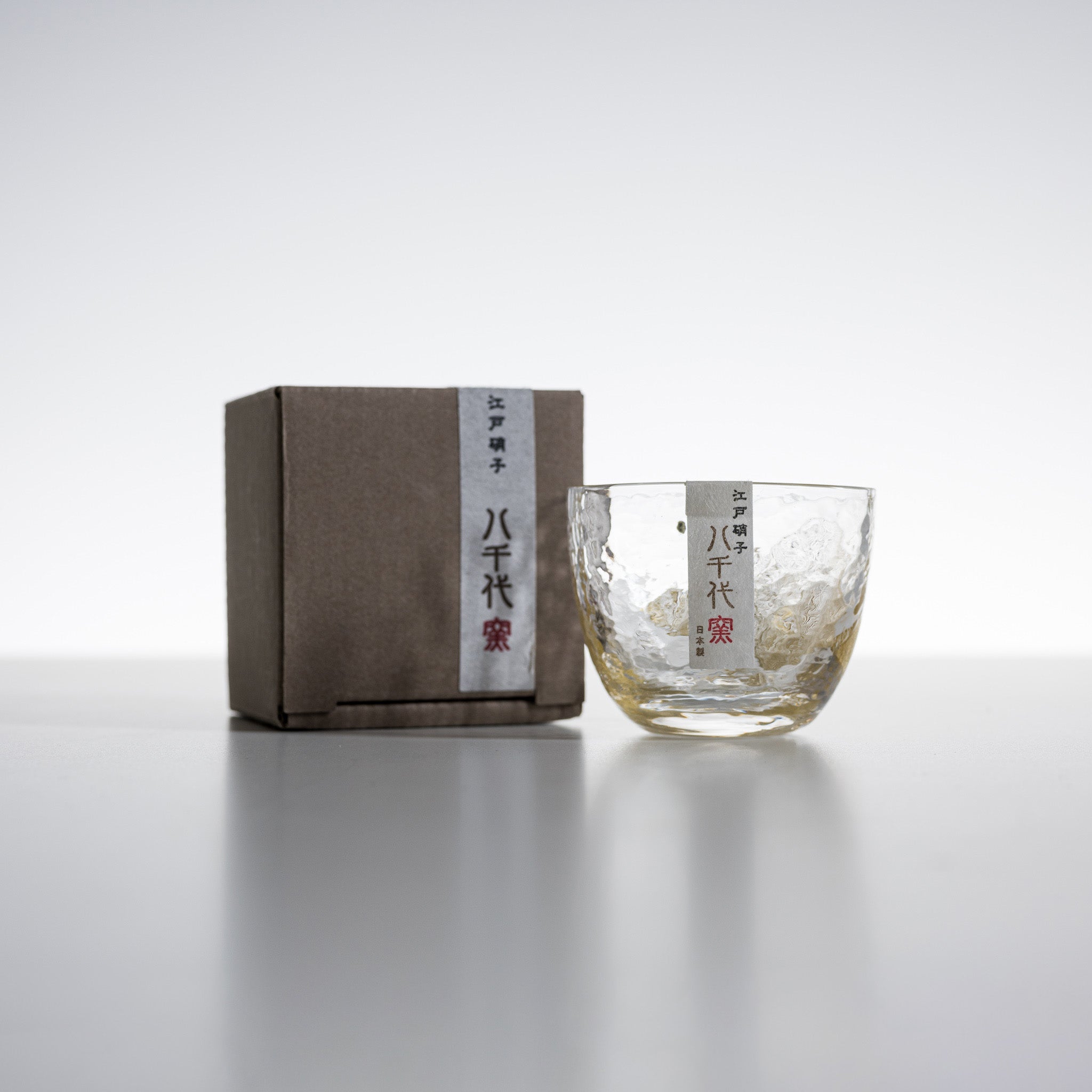 Premium Yachiyo Edo Glass Sake Cup 60ml - Handcrafted Japanese Gold Sake Set for Authentic Sake Tasting, Gift & Traditional Japanese Dining Experience
