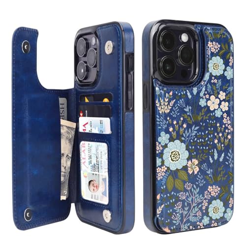 Navy Blue Flowers