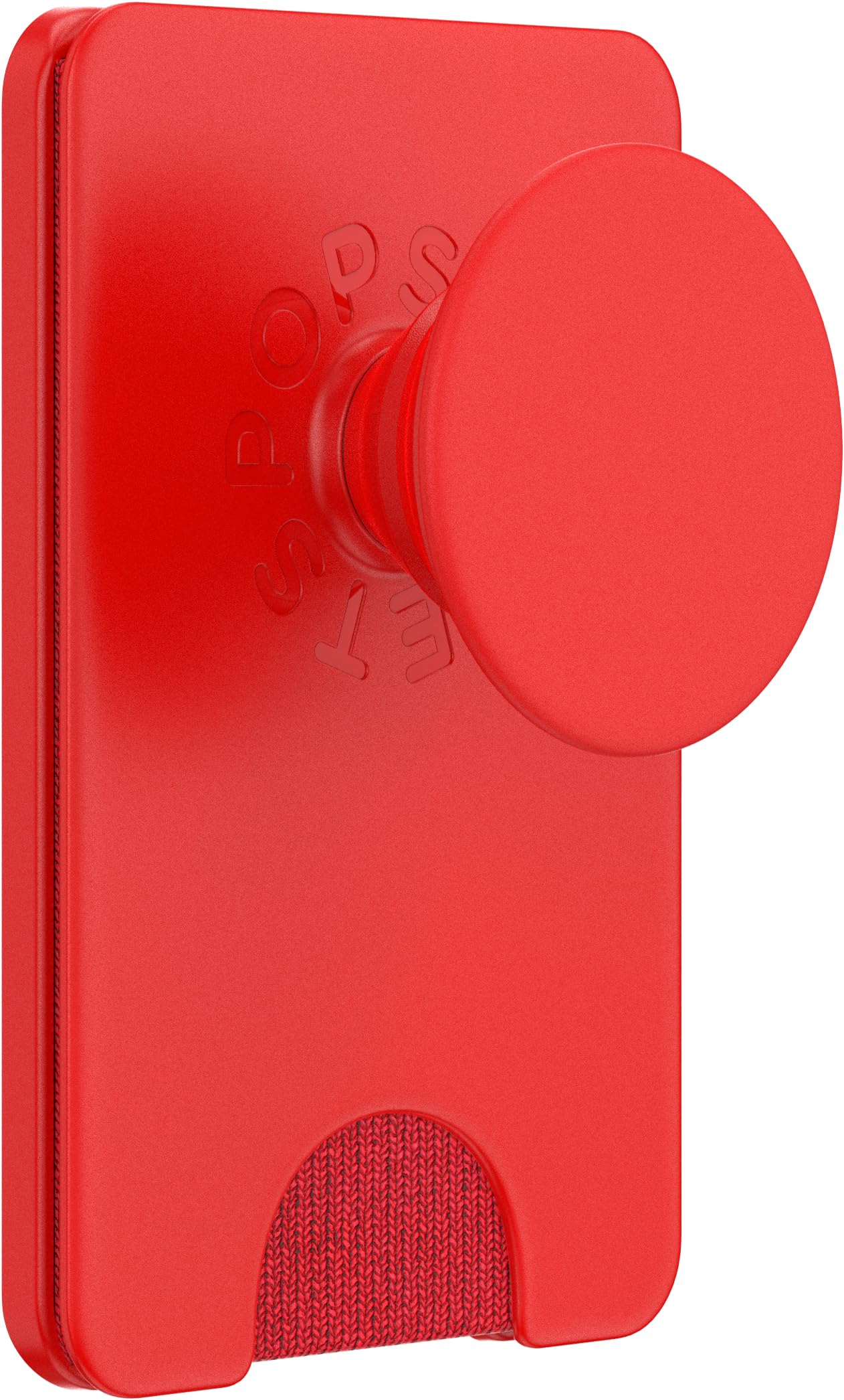 PopSockets Expanding Grip Phone Wallet with MagSafe Adapter Ring - Wireless Charging Compatible Card Holder for iPhone (Rosso Red) | Perfect for Commuting, Travel & Hands-Free Use