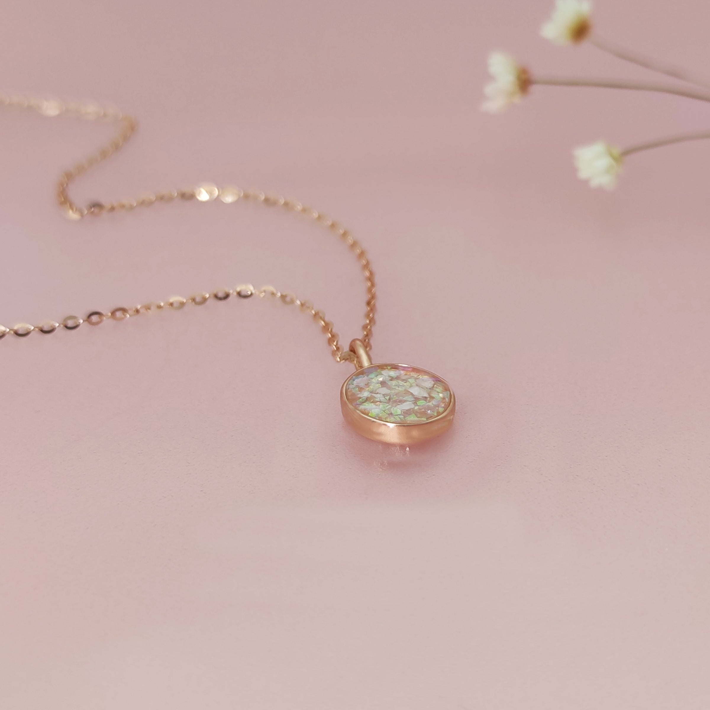 Life Circle Memorial Ashes Necklace for Loved Ones - Cremation Jewelry Keepsake for Ashes - Perfect for Remembrance, Funerals & Special Occasions