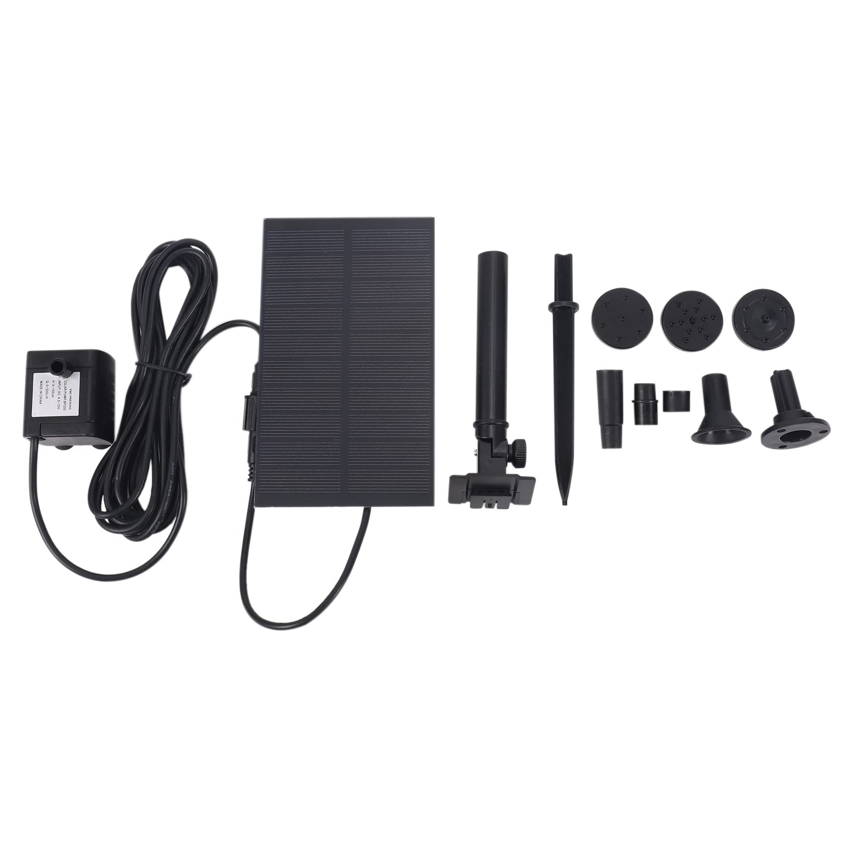 Upgraded Solar Water Fountain Pump Kit with Stake - HAYLEY Outdoor Solar Powered Pond Pump for Garden, Patio, and Backyard Decoration | Perfect for Bird Baths, Small Ponds, and Water Features