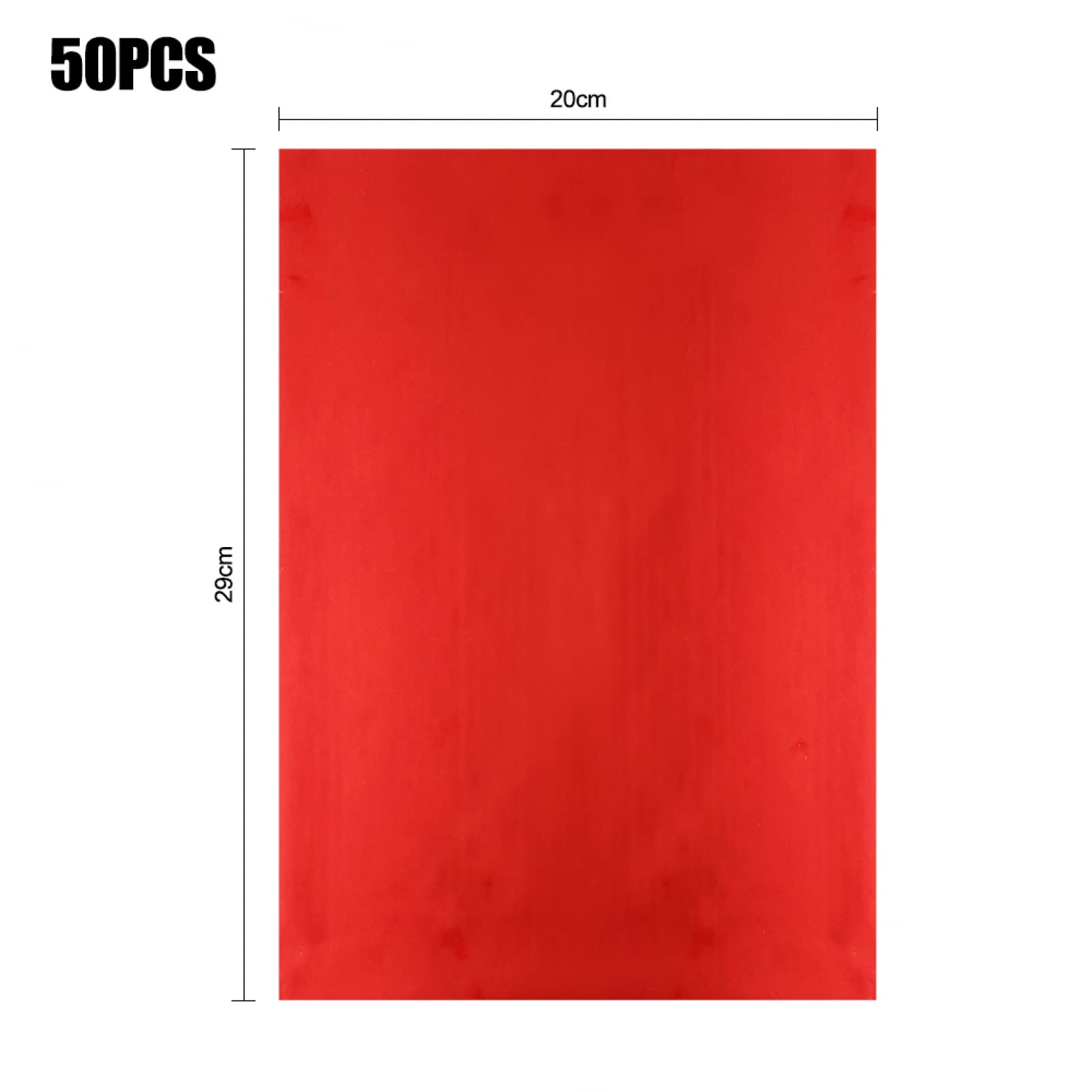 200 PCS Red Blue Black Plum 4 Colors Hot Foil Paper Set - Toner Reactive Foil Sheets for Laser Printer & Laminator (20x29cm) - Perfect for Scrapbooking, Card Making, DIY Albums, Gift Wrapping and Craft Projects