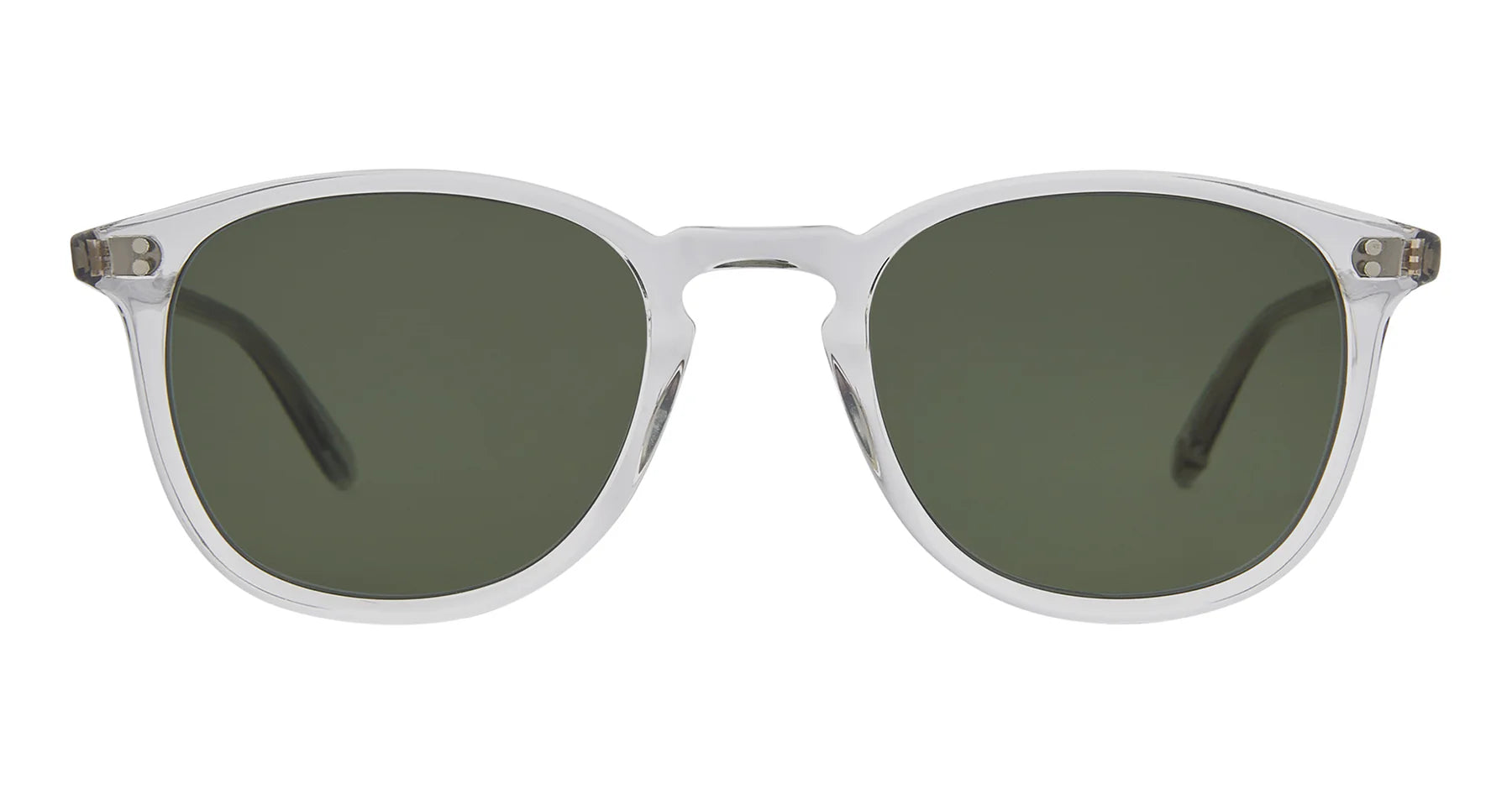 Garrett Leight Kinney 2007 Light Grey Sunglasses - Classic Aviator Style for Men & Women | UV Protection, Polarized Lenses | Perfect for Driving, Travel & Outdoor Activities