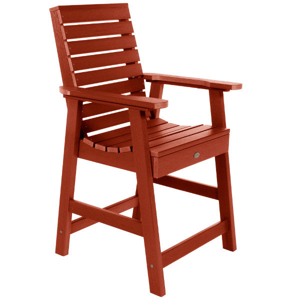 Weather-Resistant Outdoor Counter Height Bar Stool - Patio Dining, Poolside Lounge & Backyard Seating