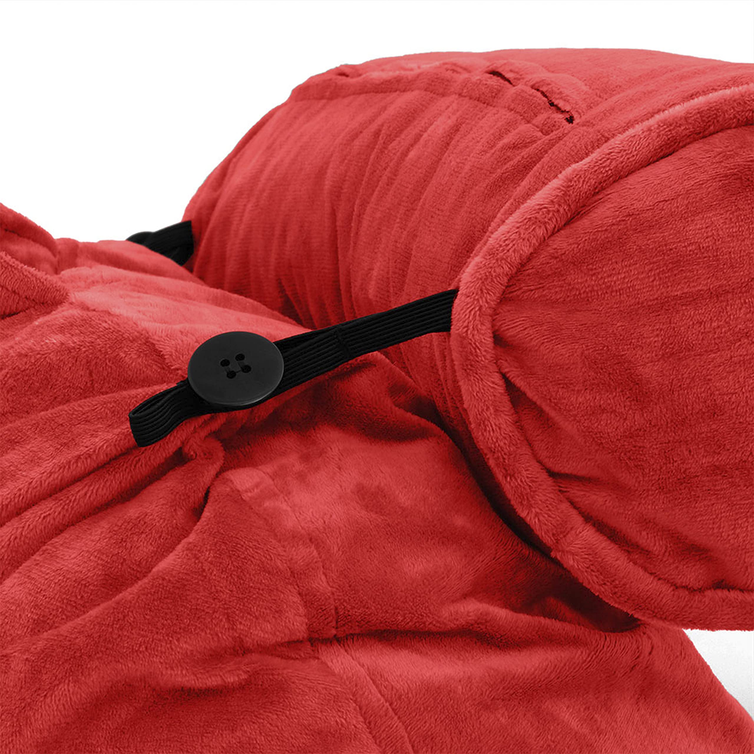 XXL Husband Pillow Cover - Soft Microfiber Bed Rest Pillow Case with Arms & Side/Back Pockets - Multiple Color Options - Perfect for Reading, Watching TV, or Relaxing in Bed