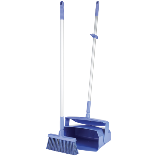 Sturdy Lobby Dustpan with Broom Set (1 Pack) - Ideal for Home, Office, and Commercial Cleaning