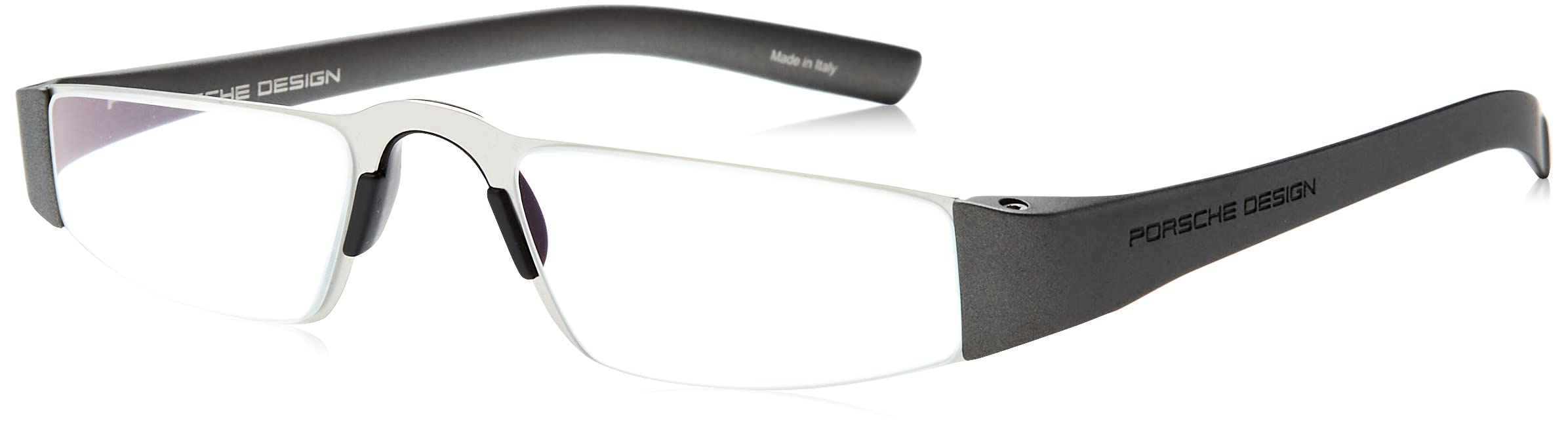 Porsche Design P8801 Iconic Reading Glasses - Titanium Frame, Silver, 2.00 Magnification | Stylish & Lightweight for Reading, Office & Everyday Use
