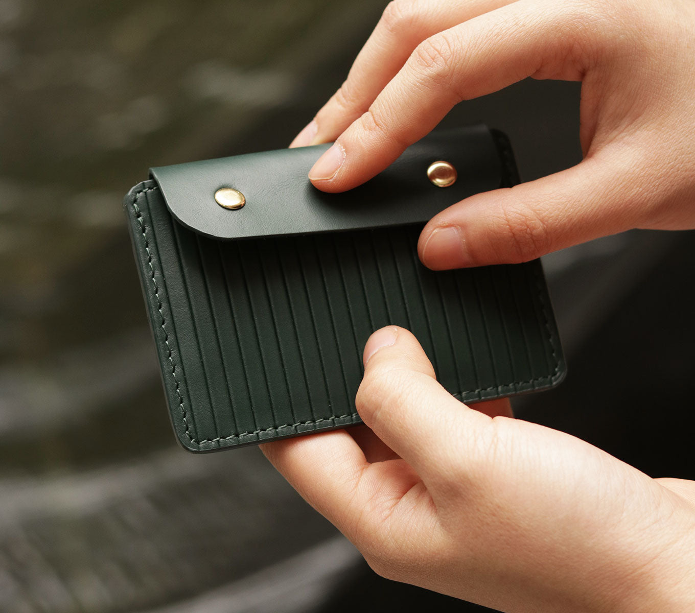 Quinn Genuine Leather Card Holder - Slim RFID Blocking Wallet for Credit Cards & IDs | Perfect for Travel, Business, and Everyday Use