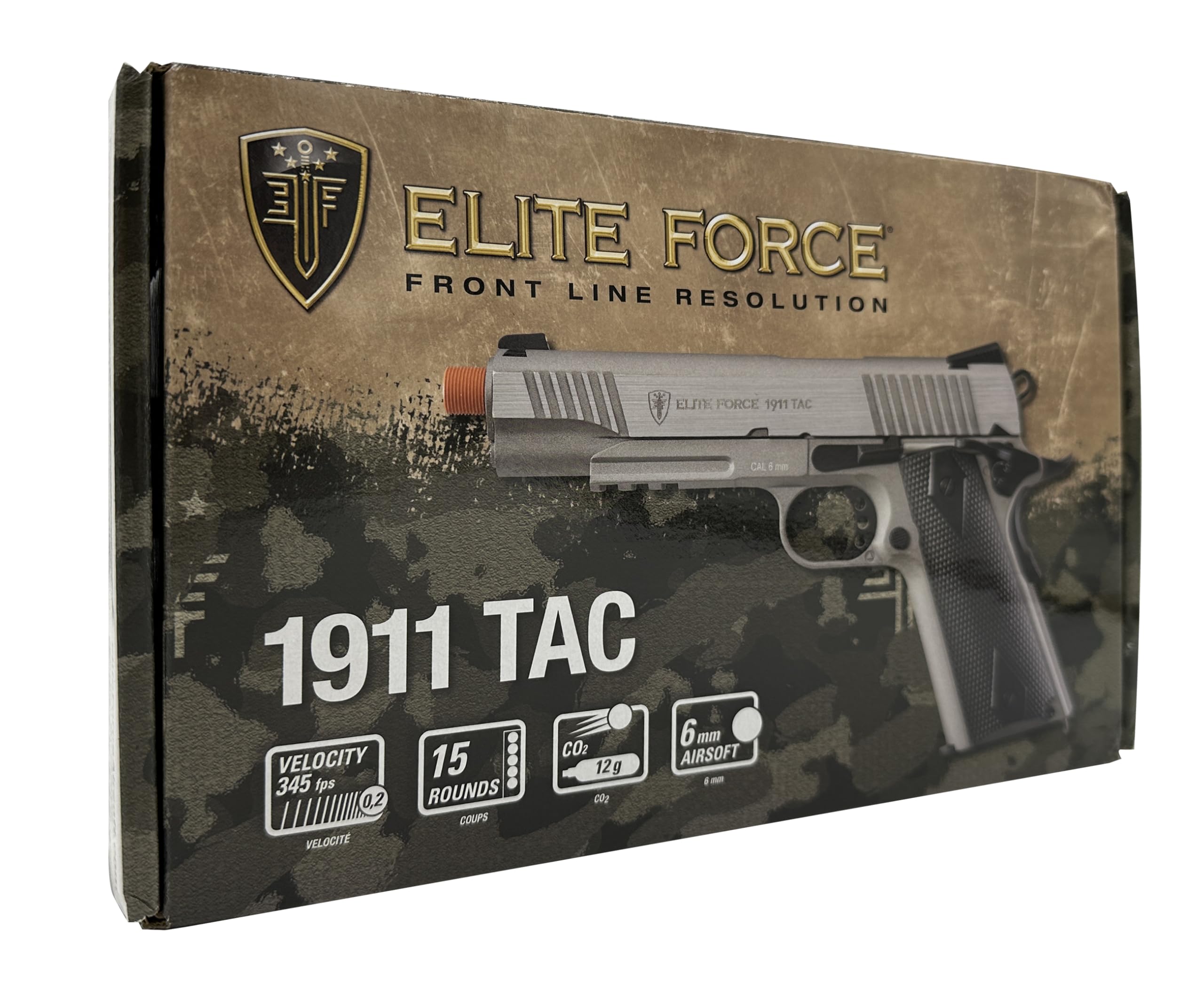 Elite Force 1911 Blowback 6mm BB Pistol Airsoft Gun - Realistic CO2 Powered Airsoft Pistol for Training & Target Shooting