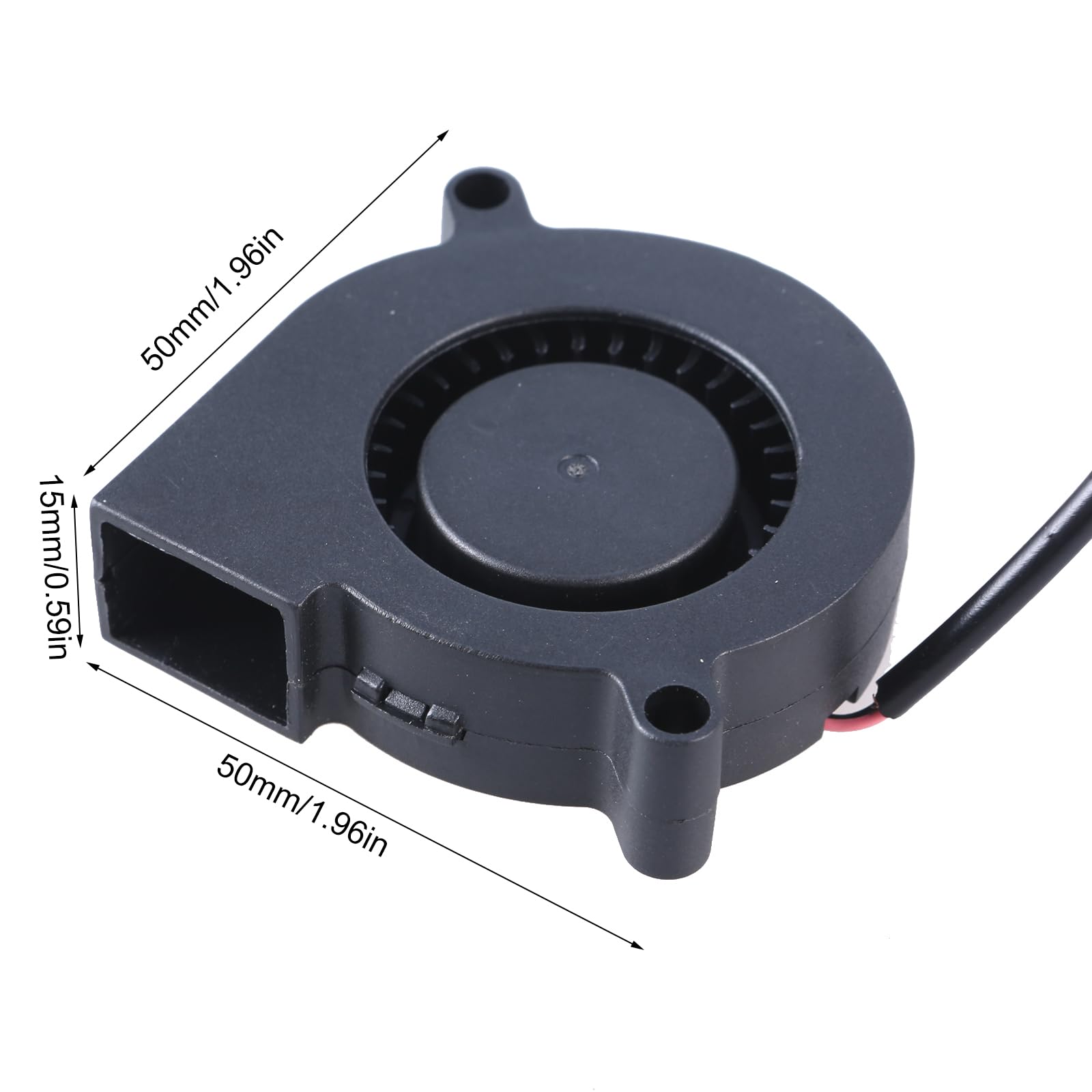 SANRLO 5015 Brushless Cooling Fan 5V USB - 50x15mm Adjustable Speed 3500RPM with On/Off Switch - Perfect for 3D Printers, PC Cooling, and Electronics Projects