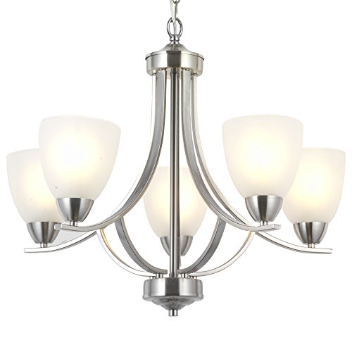 brushed nickel 5 light