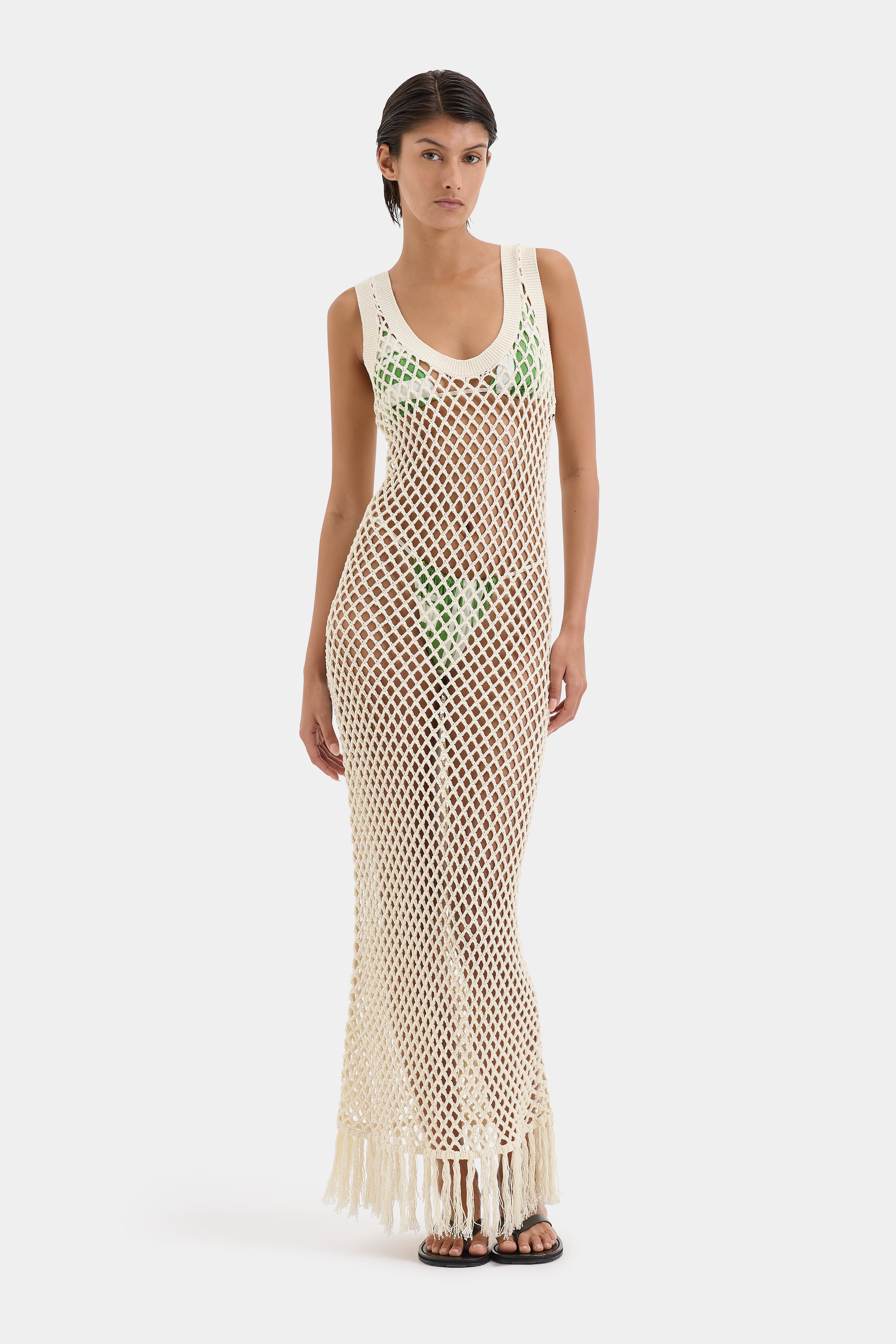 Illaria Crochet Dress for Women - Elegant Lace Summer Boho Maxi Dress - Perfect for Beach Vacations, Weddings & Boho Fashion