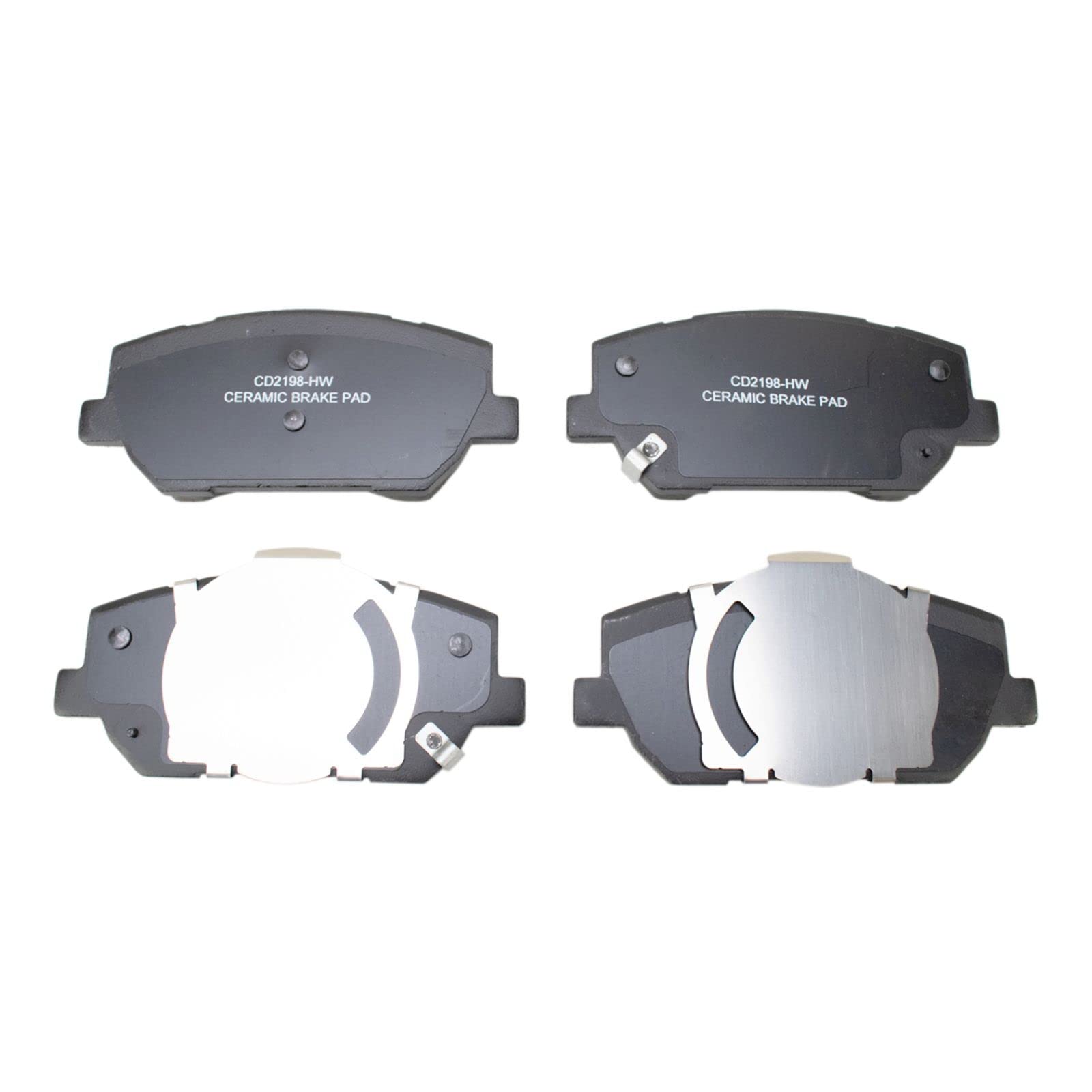 Ceramic Front Brake Pads for 2019-2020 Hyundai Santa Fe - High Performance, Low Noise & Dust - Perfect for City Driving & Highway Commuting