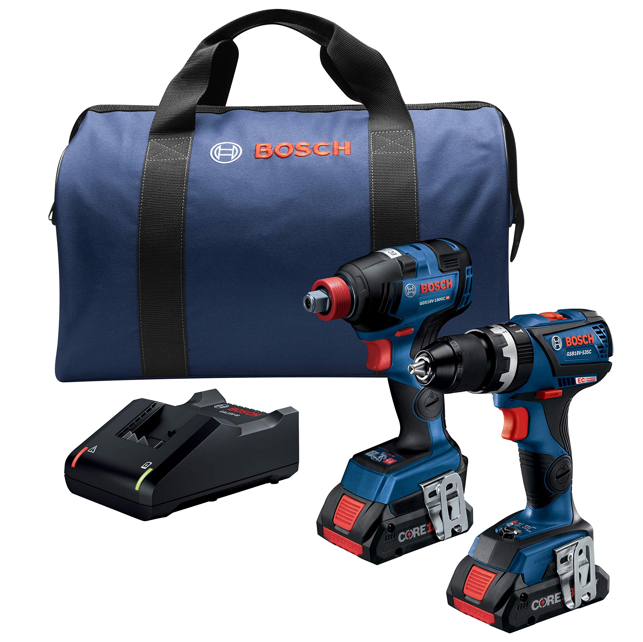 BOSCH GXL18V-251B25 18V 2-Tool Combo Kit with 1/4