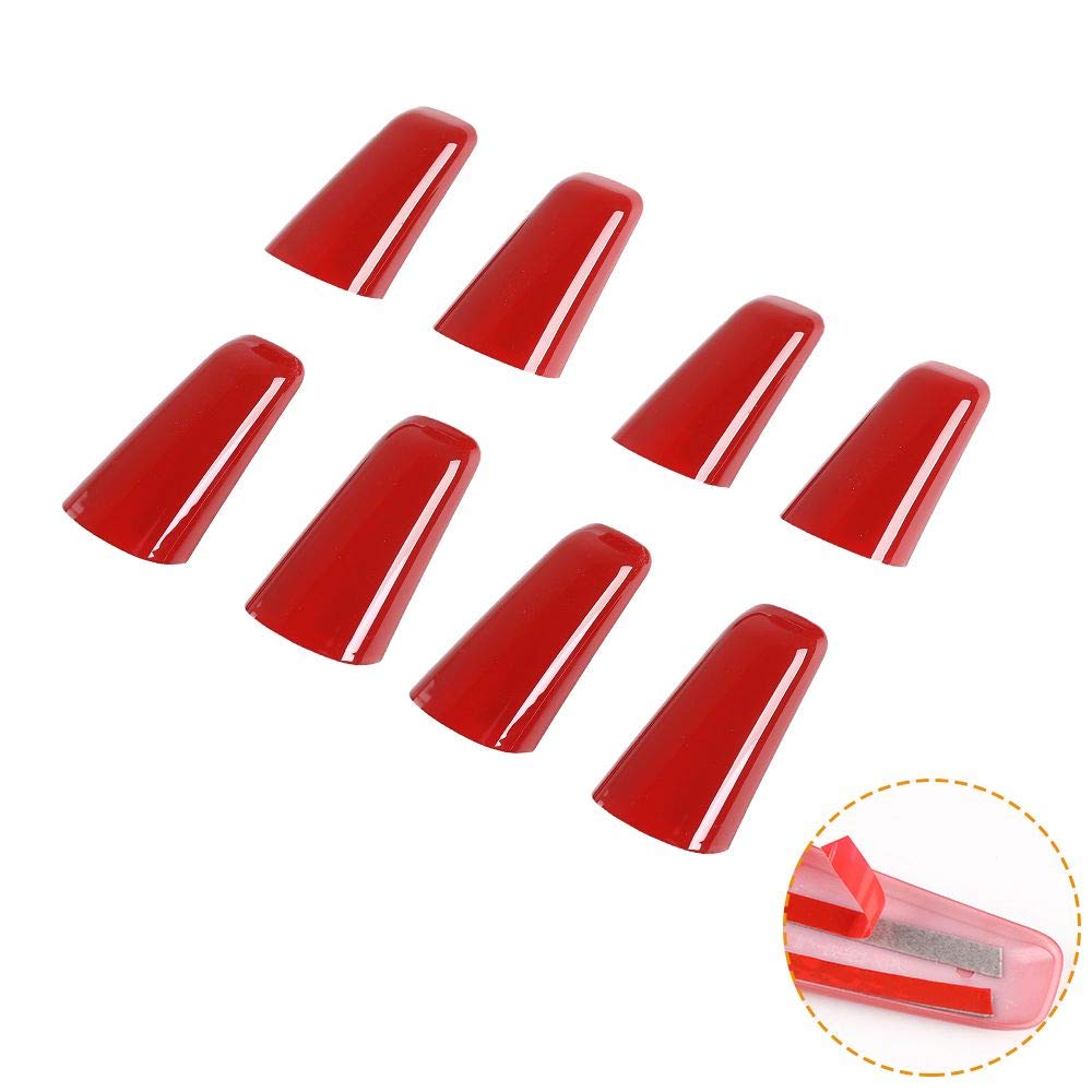 Jeep JL A&B Pillar Grab Handles Trim Cover - ABS Red 8pcs Interior Accessories for 2018-2023+ Jeep Wrangler JL JLU & Gladiator JT 4XE - Enhance Safety & Style for Off-Road Adventures