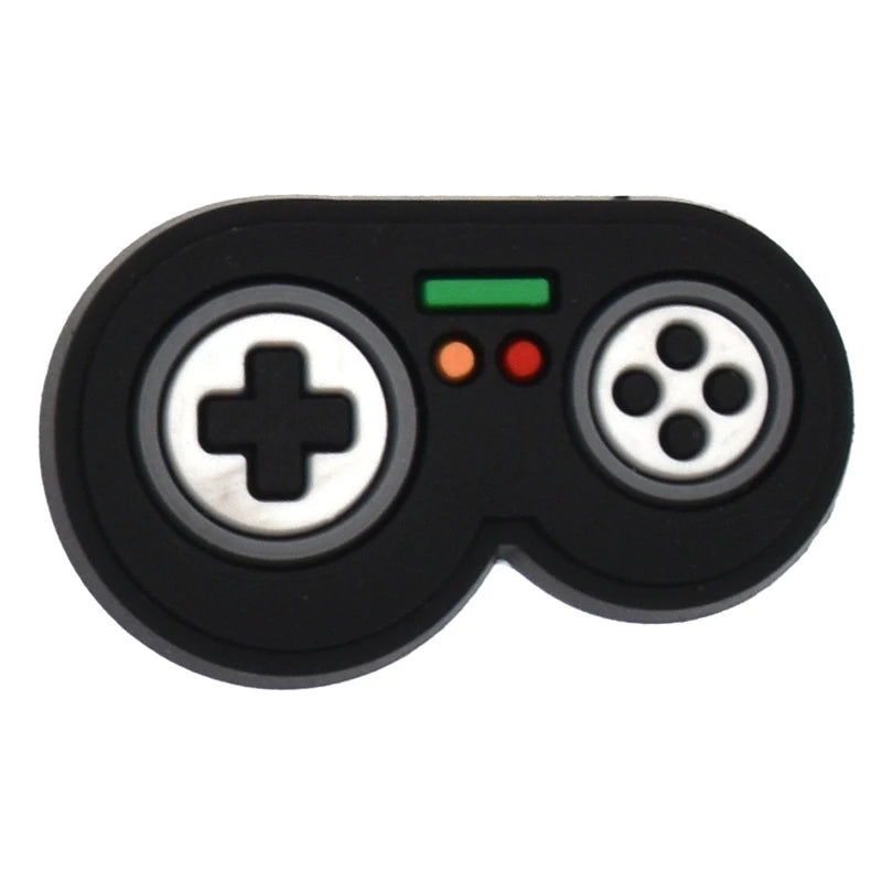 Gaming Shoe Charms for Crocs - Game Controller Badges for Women & Kids - Shoe Pins & Decorative Buckles for Sandals, Jeans & Shoes - Perfect Christmas Gift & Fashion Accessories (Great for Cosplay, Gamer Parties & Everyday Style)