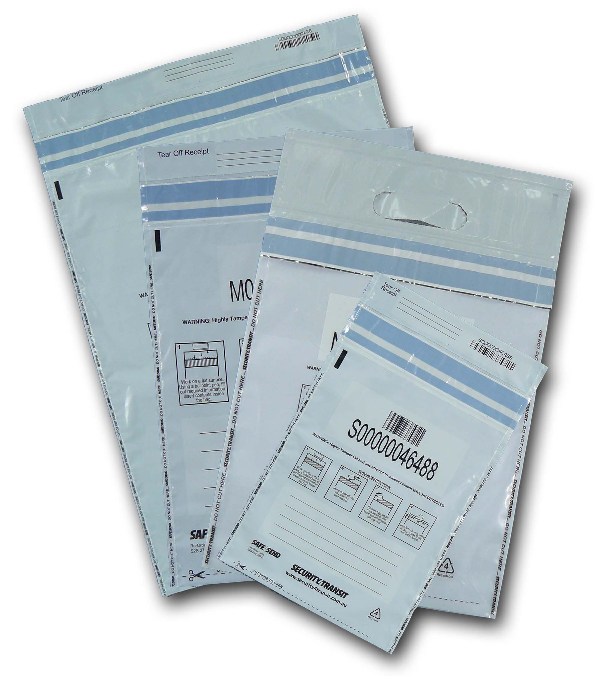 Tamper Evident Security Bags - Opaque Evidence Bags in Multiple Sizes (5x7, 9x12, 12x15 inches) - Ideal for Cash Handling, Law Enforcement & Sensitive Document Storage