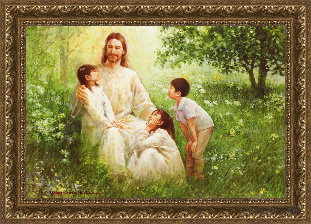 Come Unto Me By Yongsung Kim - Inspirational Christian Wall Art for Home & Church Decor - Perfect for Living Room, Bedroom, Office Prayer Space