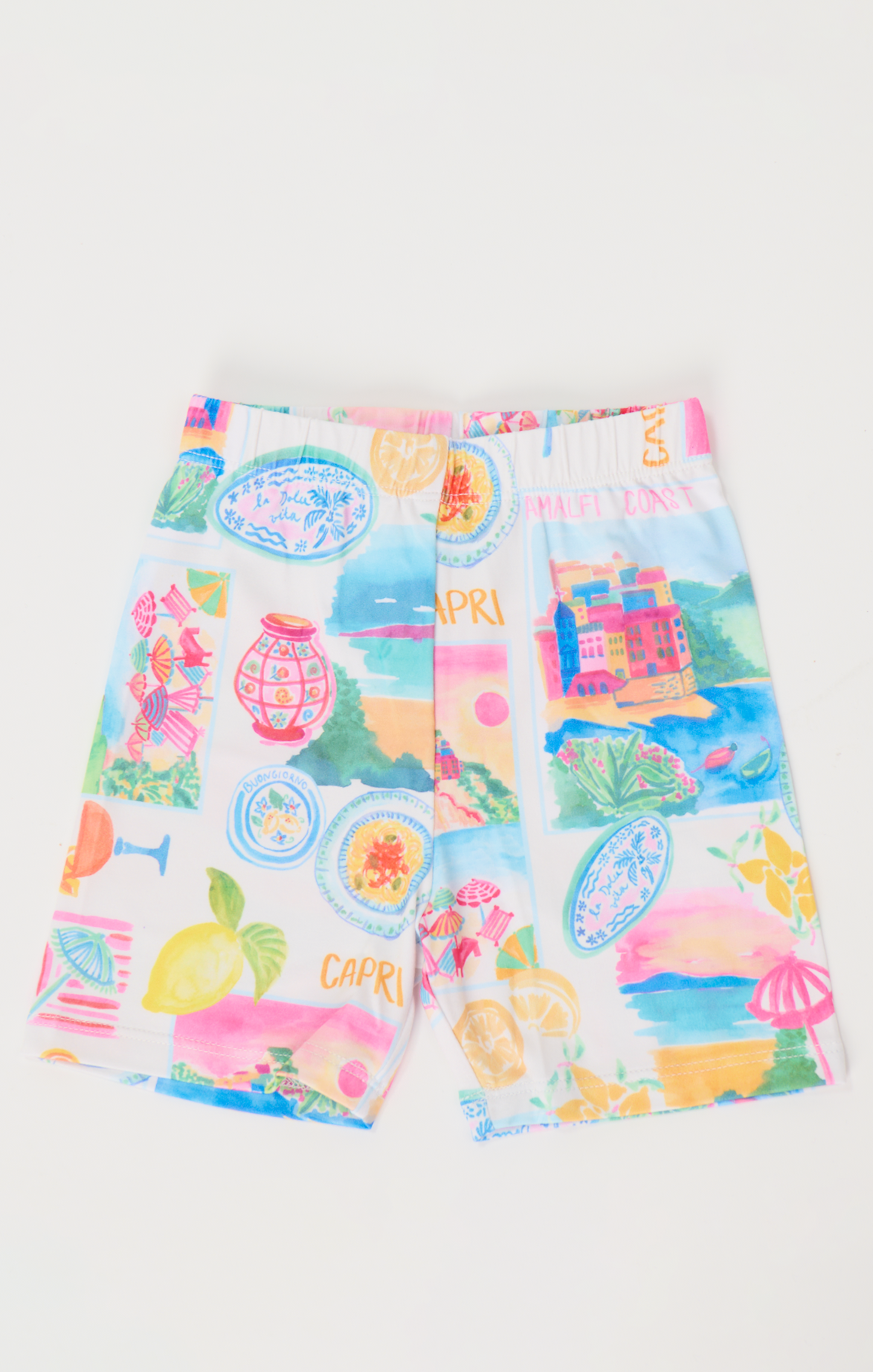 Mini Goldie Sleep Set - Soft Jersey Pajamas for Women, Inspired by Amalfi Coast - Perfect for Lounging, Travel & Cozy Nights