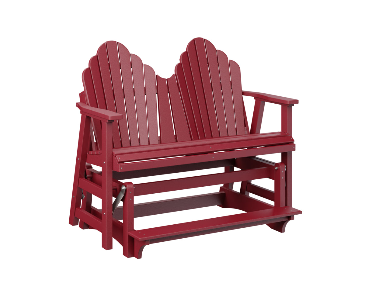 Berlin Gardens Cozi Back Double Counter Glider - Outdoor Patio Swing Bench with Canopy for Porch, Garden, and Backyard Relaxation