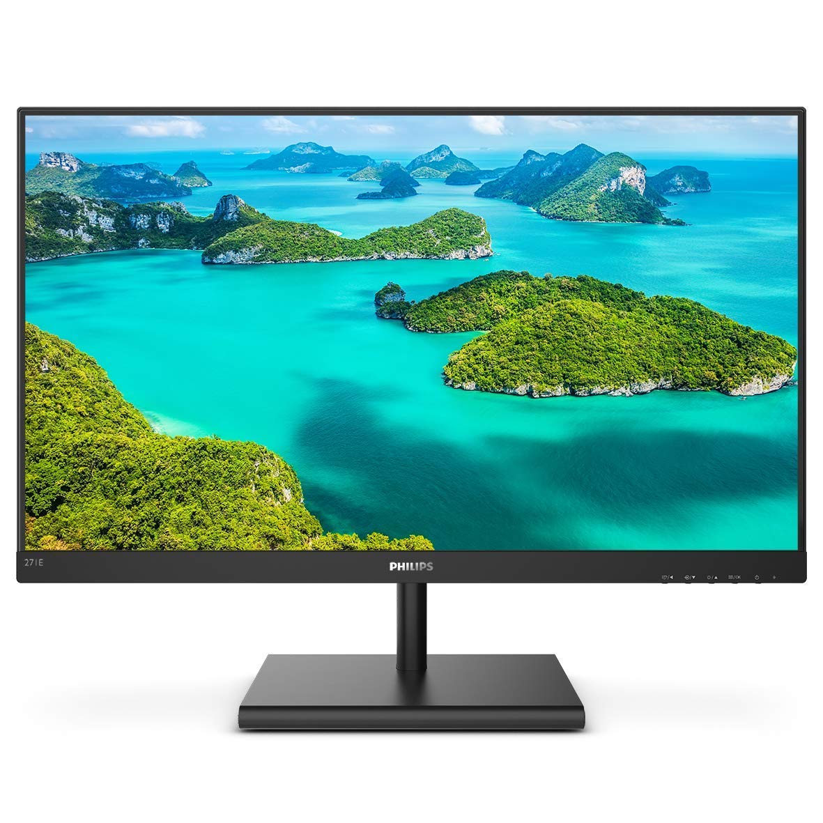 Philips 271E1S 27-inch Frameless IPS Monitor - Full HD 1080p, 124% sRGB, 75Hz FreeSync, VESA Mountable (Renewed) - Perfect for Home Office, Gaming & Graphic Design